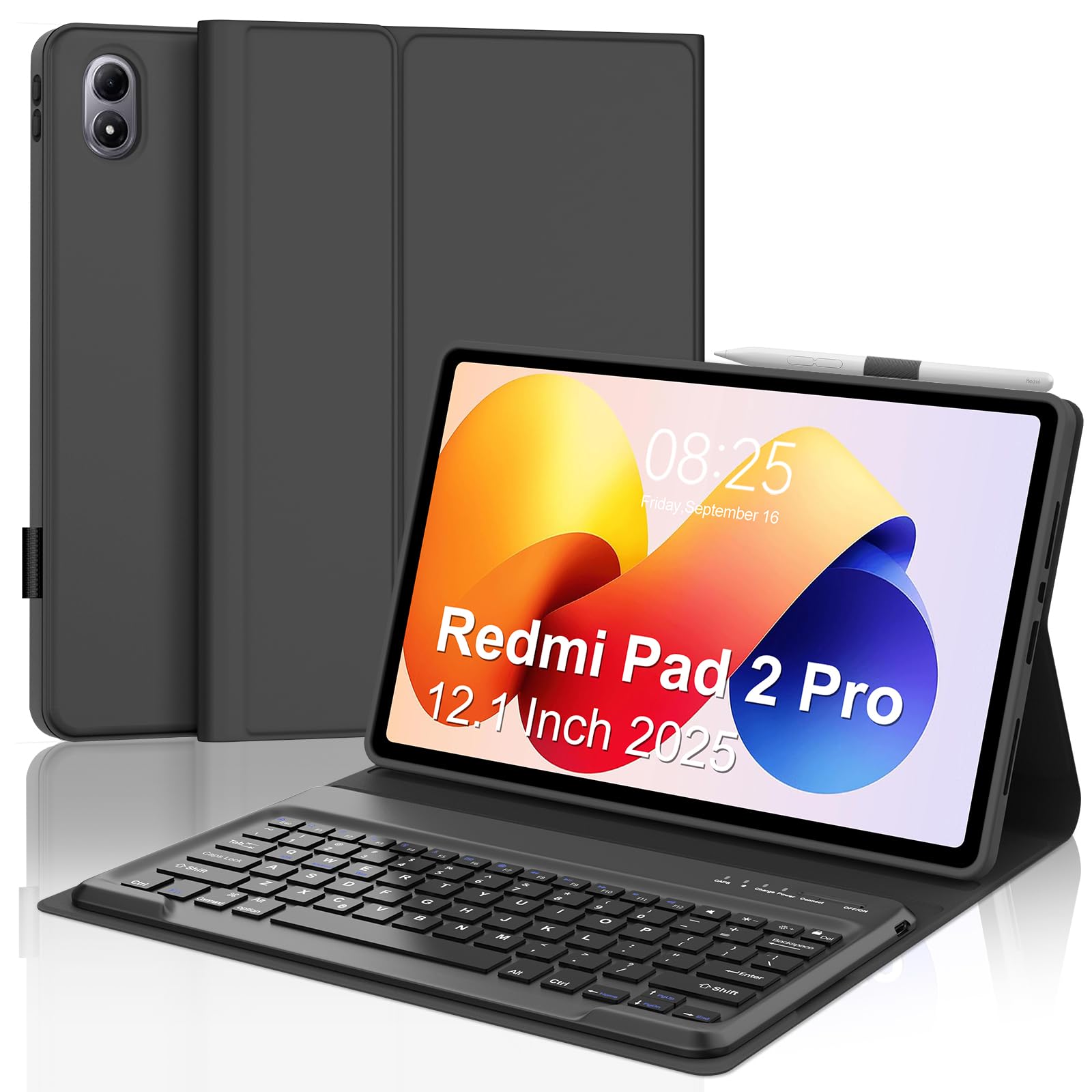 Xiaomi Redmi Pad 2 Pro ケース付 Amazon.com: Keyboard Case for