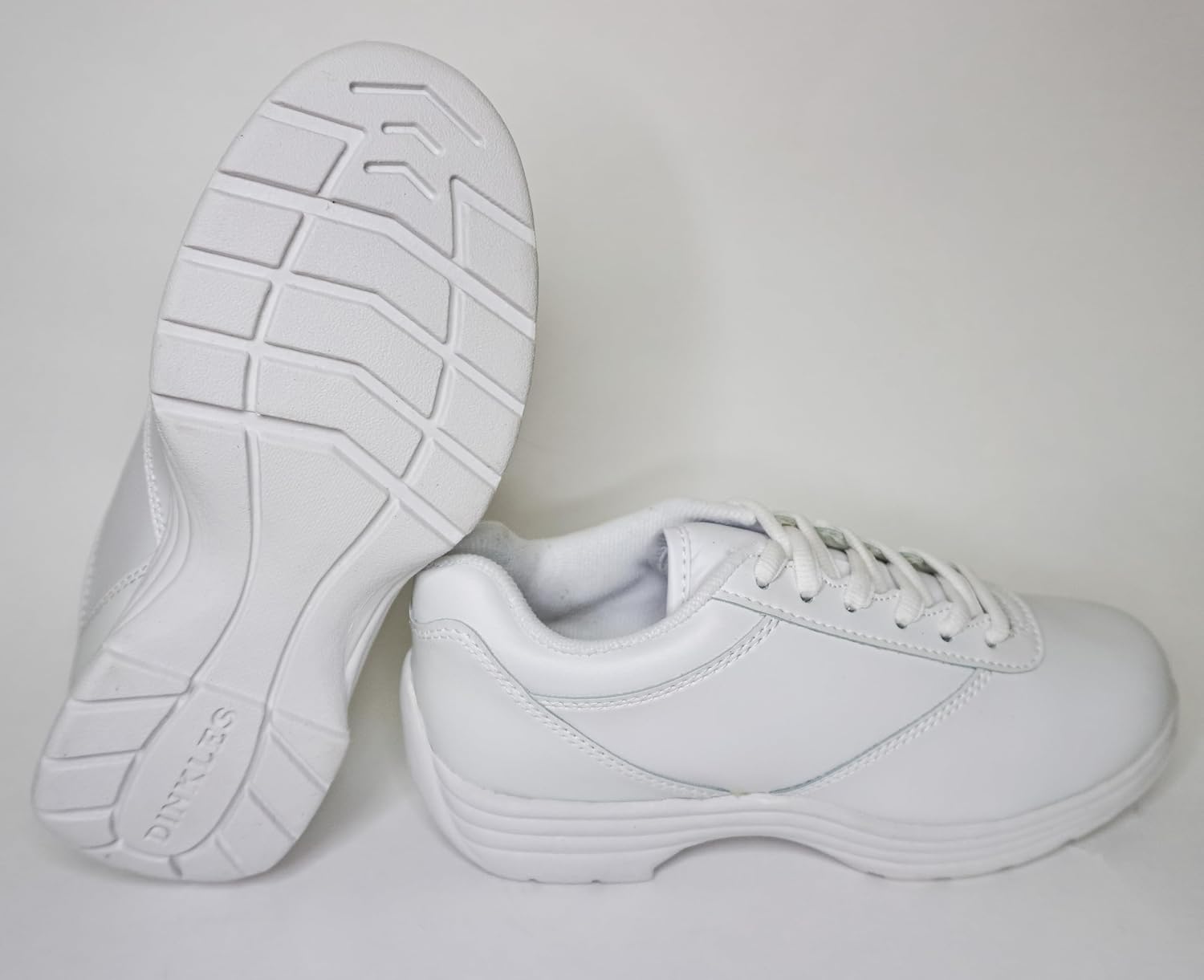 Dinkles Edge Women's Marching Band Shoes, Comfortable, Medium Width, White