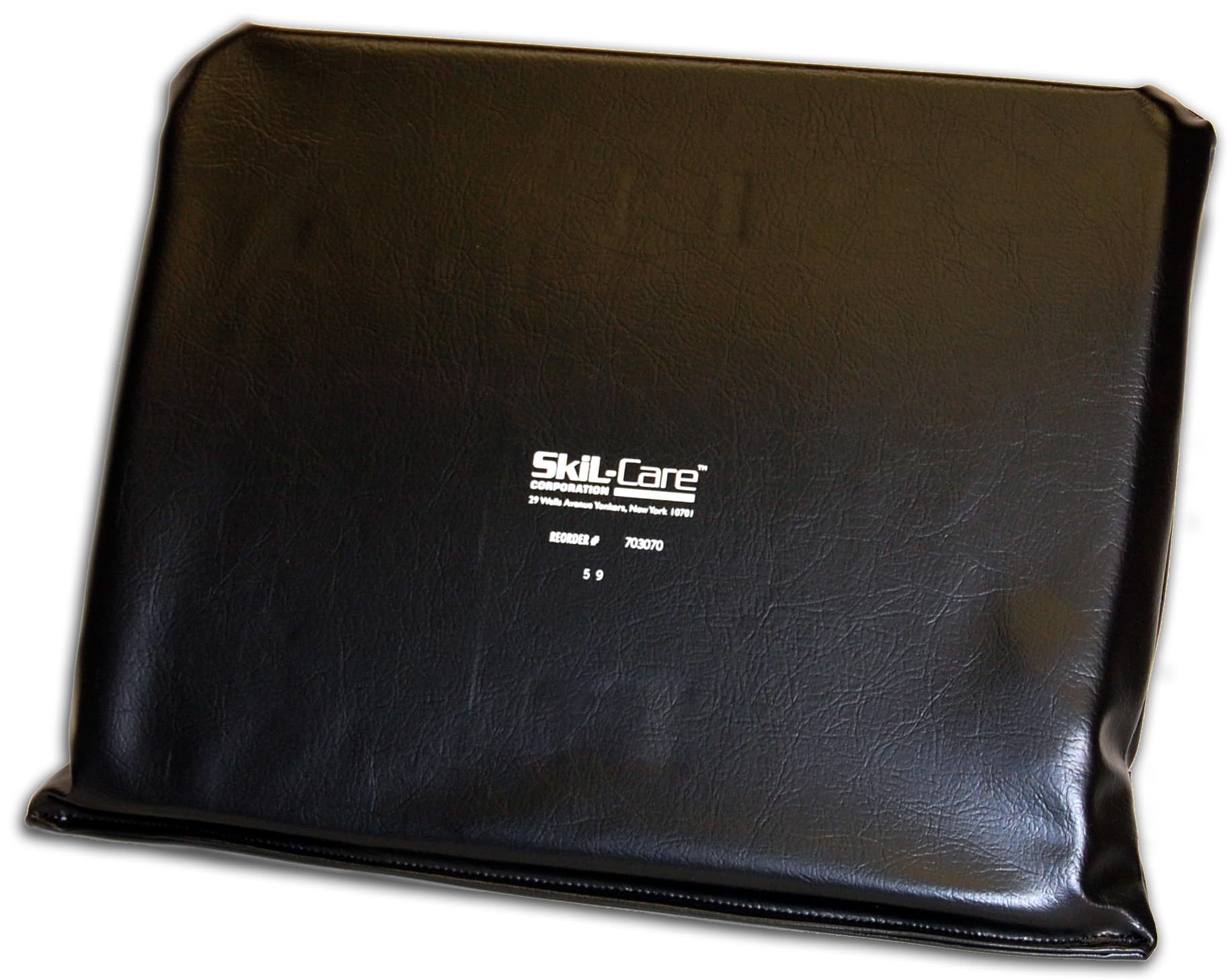 Skil-Care Wheelchair Leg Pad Fits 18"-20" Wheelchairs, Cushioned Foam Support, Prevents Leg Slipping & Enhances Comfort, Easy-to-Clean Vinyl, Standard Size, 703071