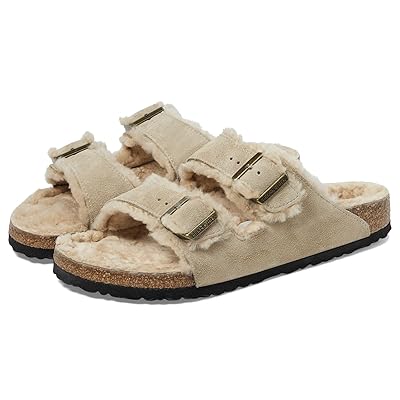 Birkenstock Arizona Shearling Suede (Unisex) Shoes Taupe