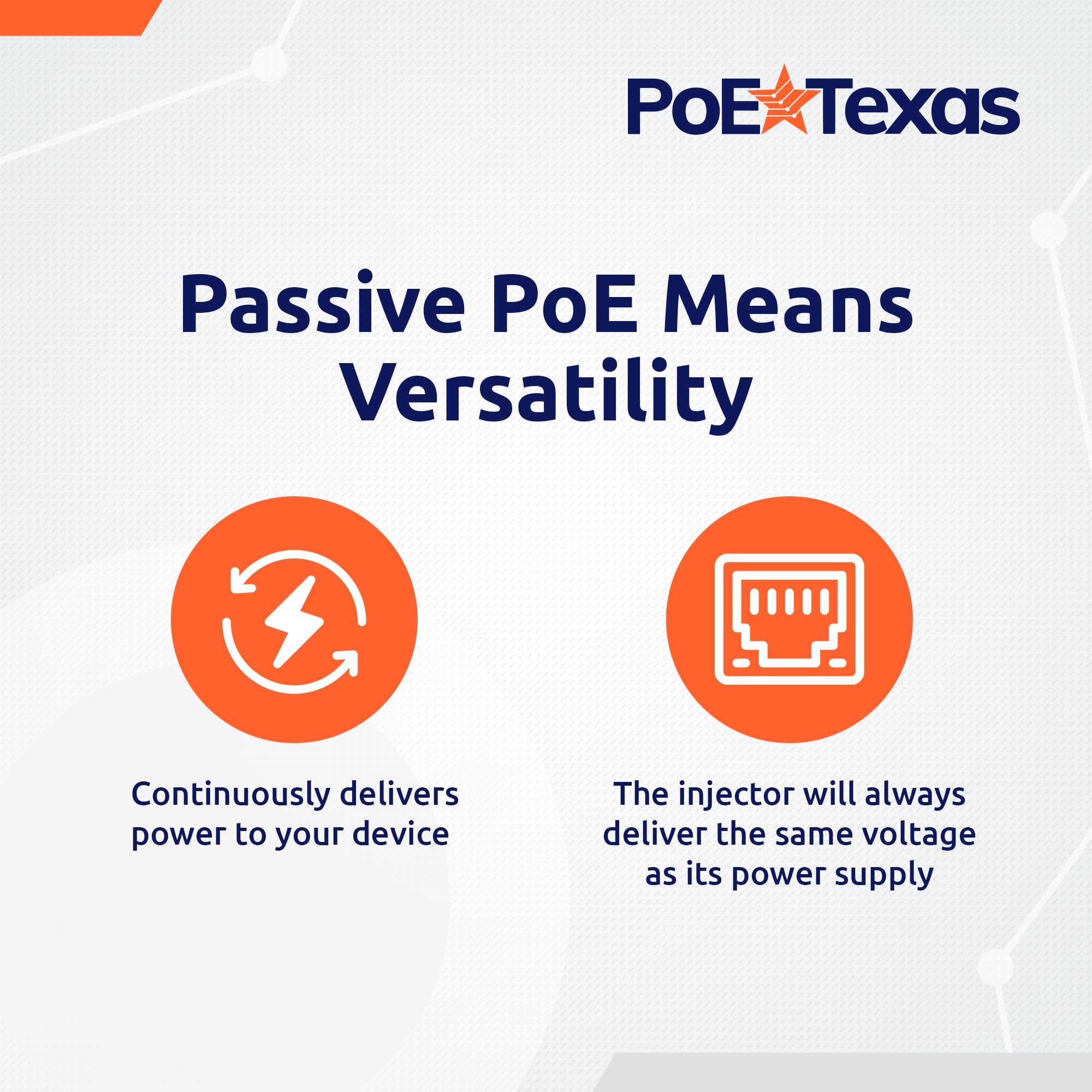 Injecteurs PoE Texas 24 ports Gigabit PoE Midspan | GPOE-24B et Active AT-24 PoE Texas GPOE-24B-48V240W Injecteur