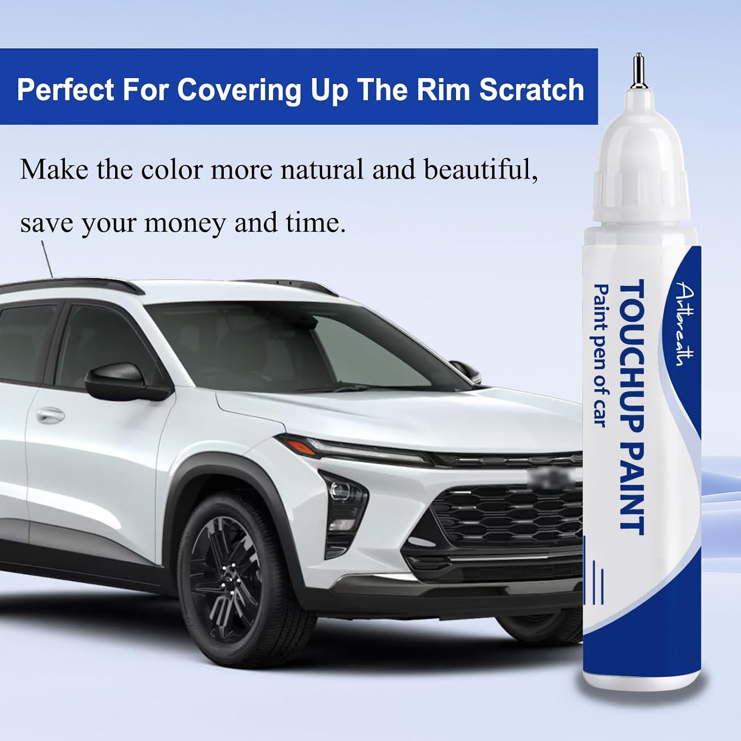 Summit White(GAZ/WA8624) Touch Up Paint for Chevrolet-Exact Match–Chips and Nicks Car Paint Scratch Repair Kit Automotive Paint Pen for Silverado/Equinox EV/Tahoe/Colorado/Blazer/Express