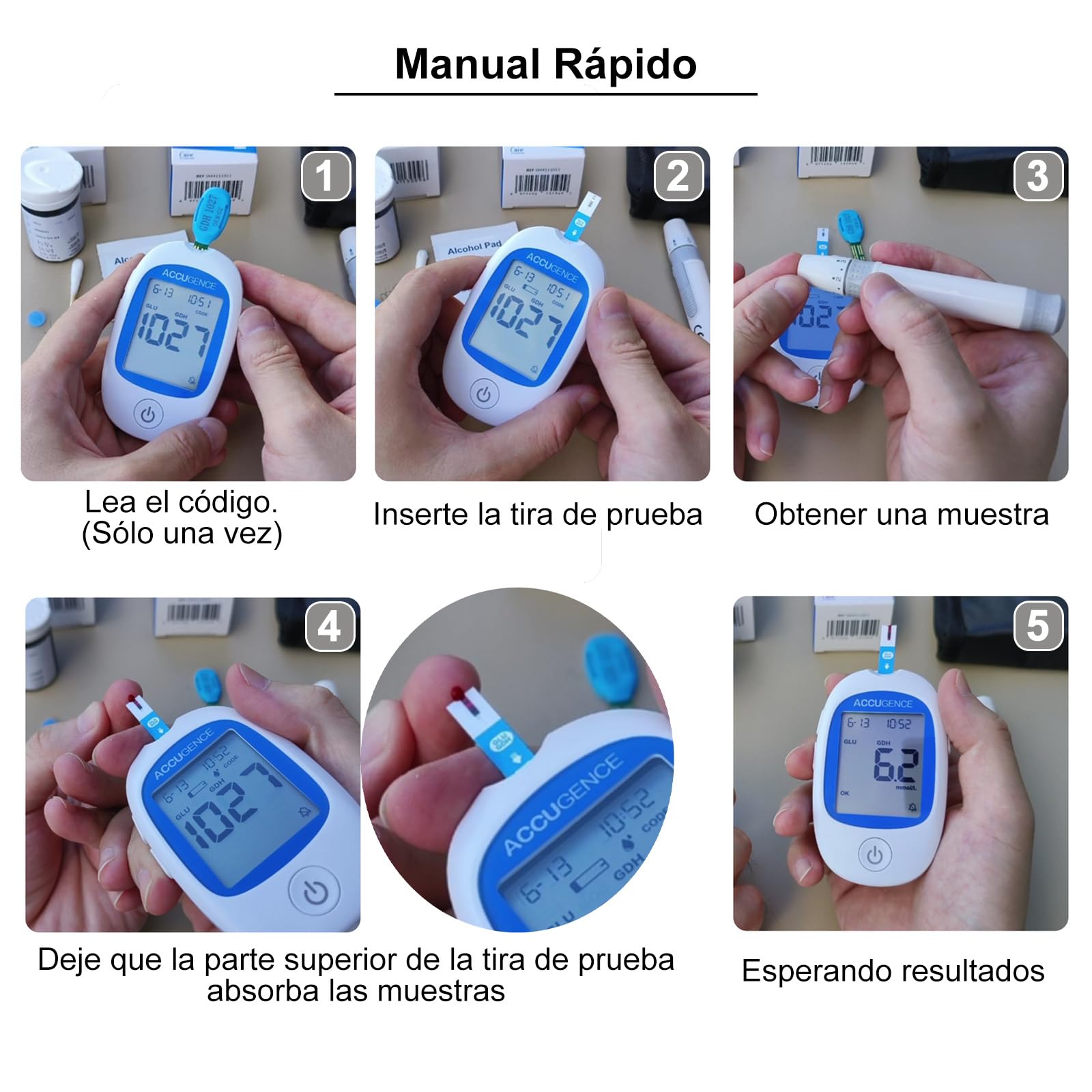 ACCUGENCE Tiras cetonas 30 para ACCUGENCE PM900
