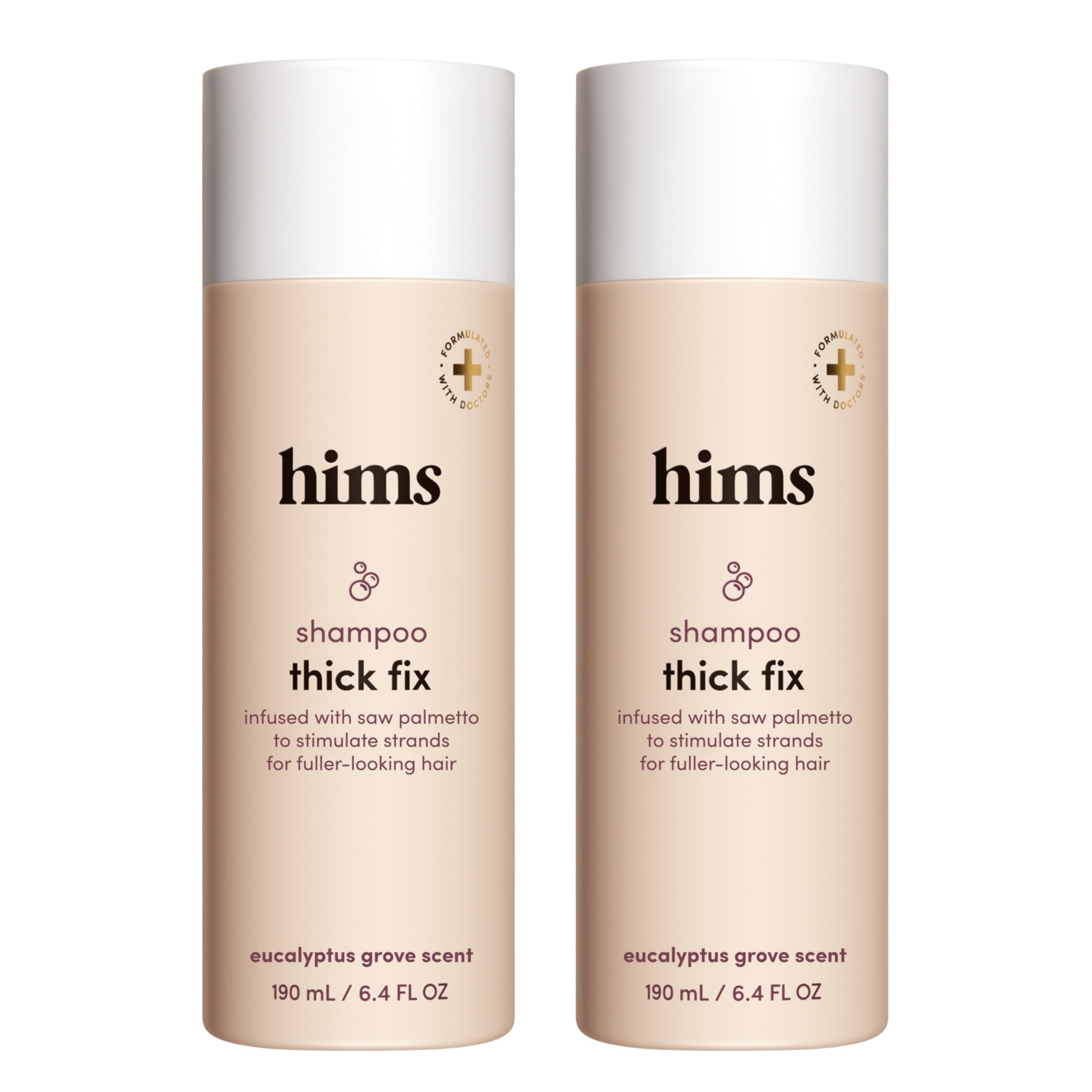 HIMS & HERS Thick Fix Hair Shampoo- Pack of 2,6.4oz
