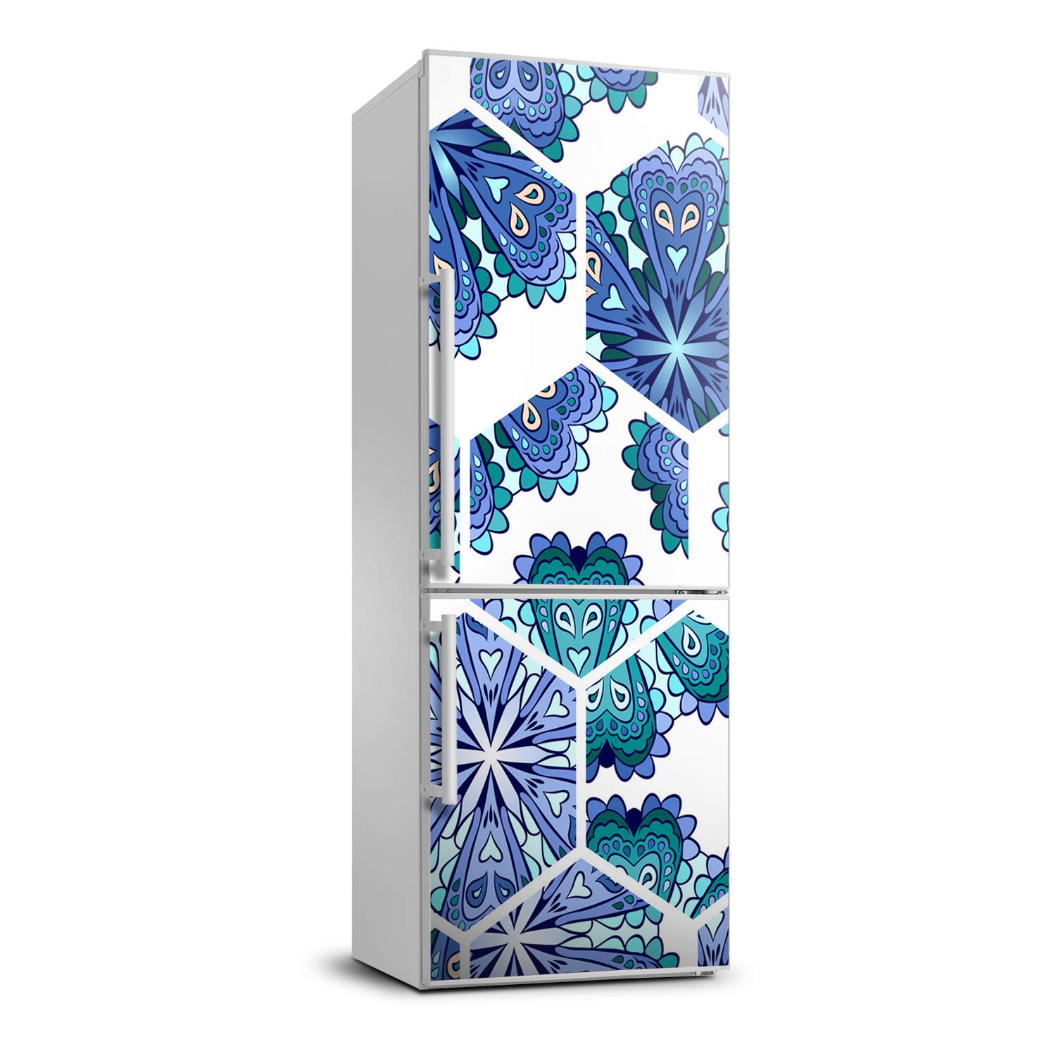 Autocollant frigo mandala pour créer une cuisine zen et chaleureuse