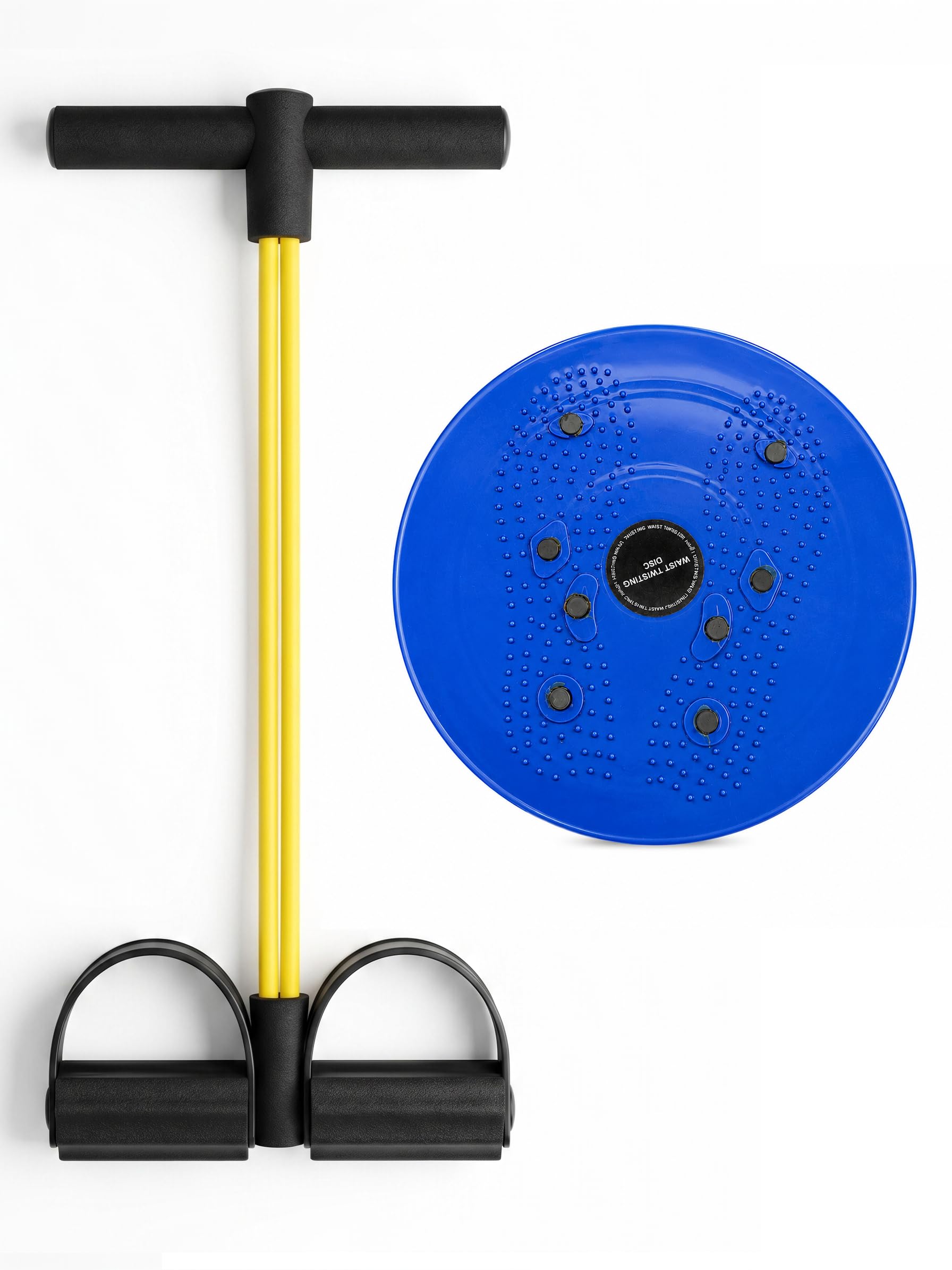 tummy twister with pull reducer for home, gym workout, acupressure massage, 360° smooth rotation, non-slip grip, resistance training, full body workout