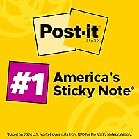 Vista 3 de Post-it - Notas adhesivas de 5 x 8 pulgadas, Amarillo canario