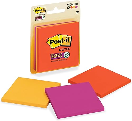 3M 3321Ssan - Almohadillas súper adhesivas, 3 x 3 pulgadas, 3 PdPk, 45 ShPd, Marrakech