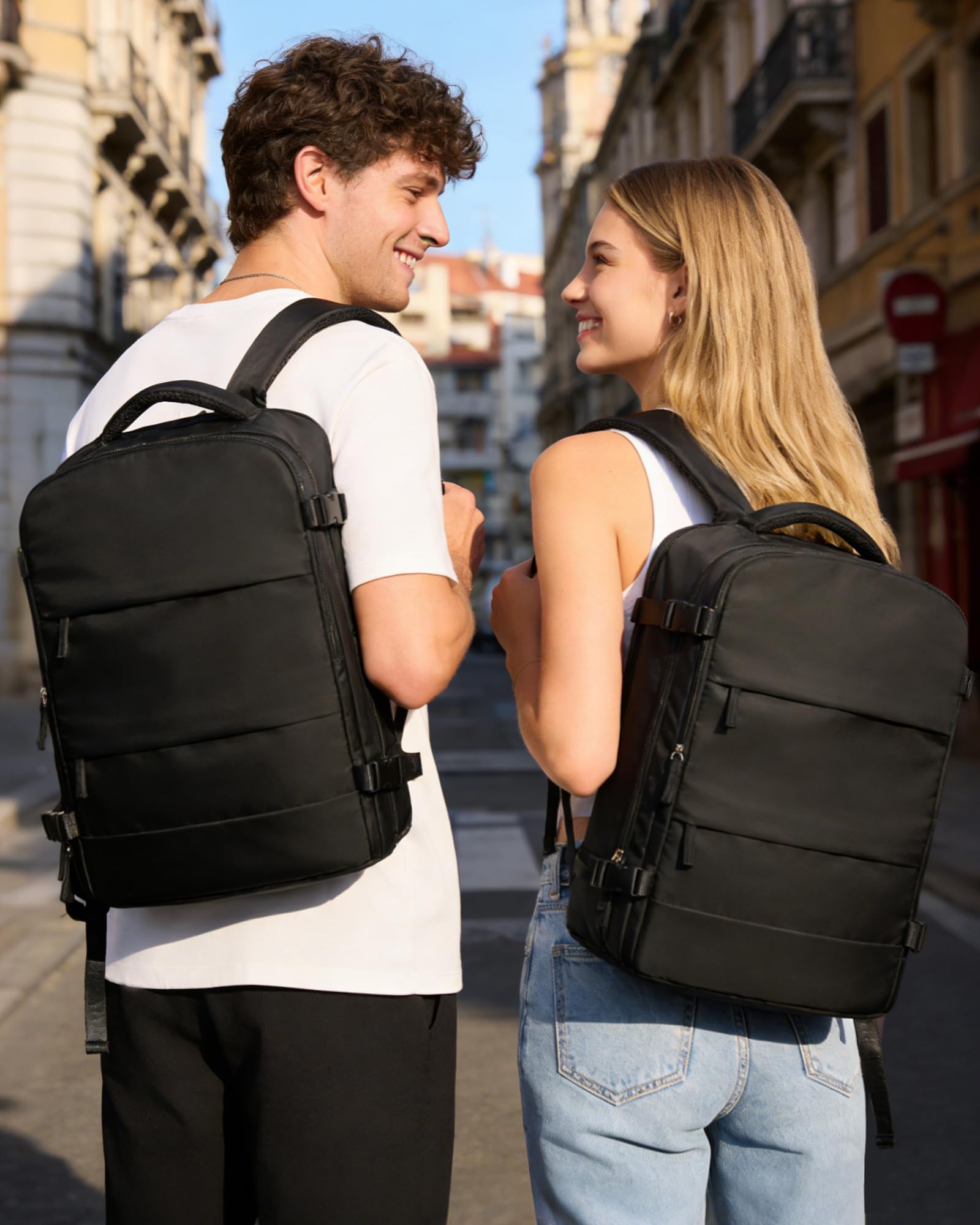 SZSYCN Zaino da Viaggio con Sottovuoto Ryanair 40x30x20 Wizzair Borse da Cabina per Ryanair 40x20x25 Bagaglio a Mano Sottovuoto con pompa,Zaino Casual per Laptop