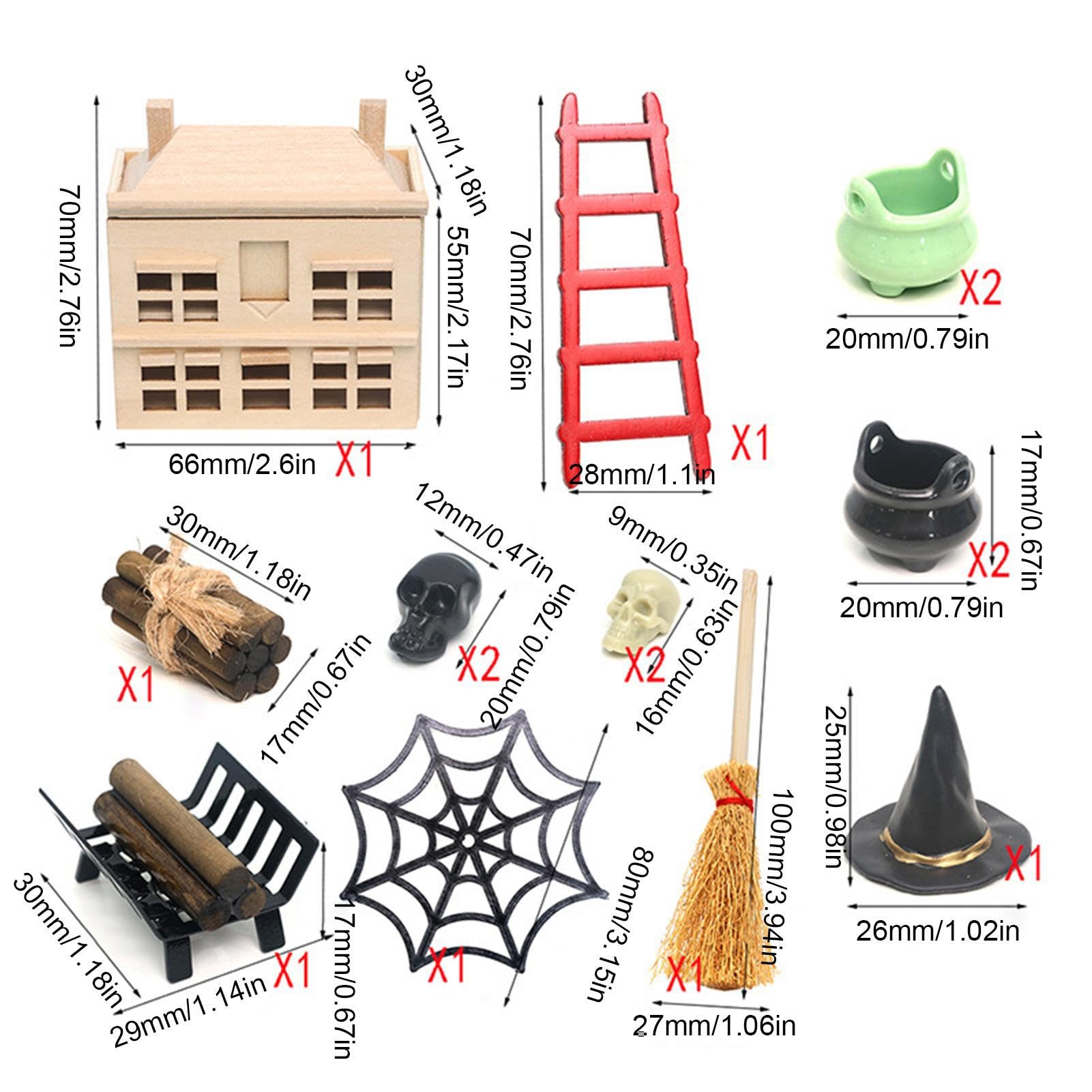 ミニチュア木製トレー　ハロウィン柄 Amazon.co.jp: Thyle ハロウィンビレッジアクセサリー