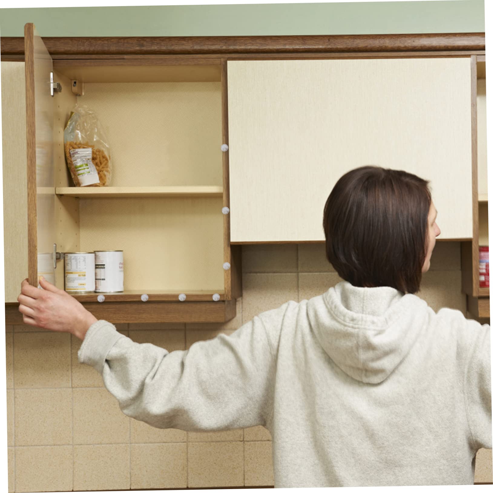 VILLCASE 5 set Paraurti Anticollisione In Particelle Colloidali Per Porte Di Mobili Da Cucina Cuscinetti Per Porte Paraurti Silenziosi Per Mobili Da Cucina Ante Di 2 fogli*5