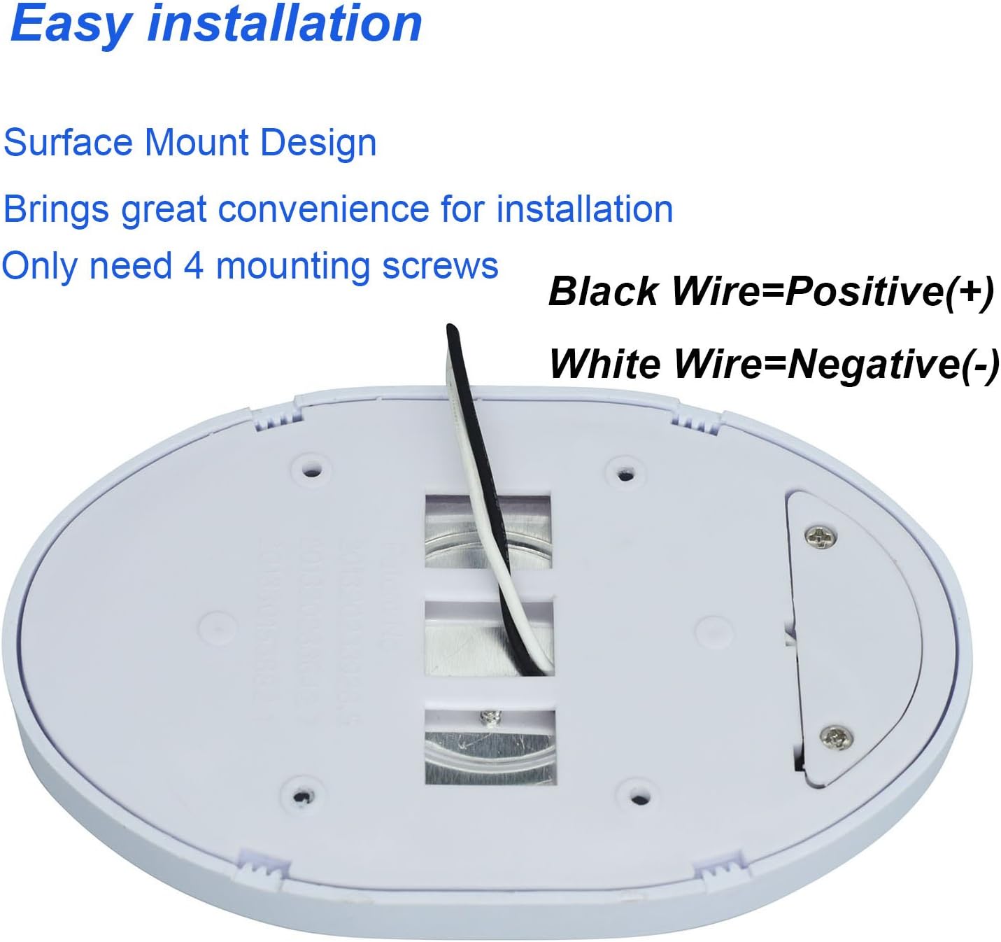 Facon 6Packs Classic LED RV Pancake Dome Light On&Off Switch, 12V LED Puck Light, 12V DC RV Interior Light for RV Motorhomes Camper Caravan Trailer Boat