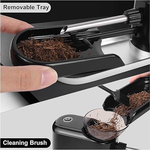 Miniatura 6 de Máquina de laminación de cigarrillos, inyector automático eléctrico, adecuado para tubo de papel de cigarrillo de tamaño de diámetro de 8 y 0.256 in