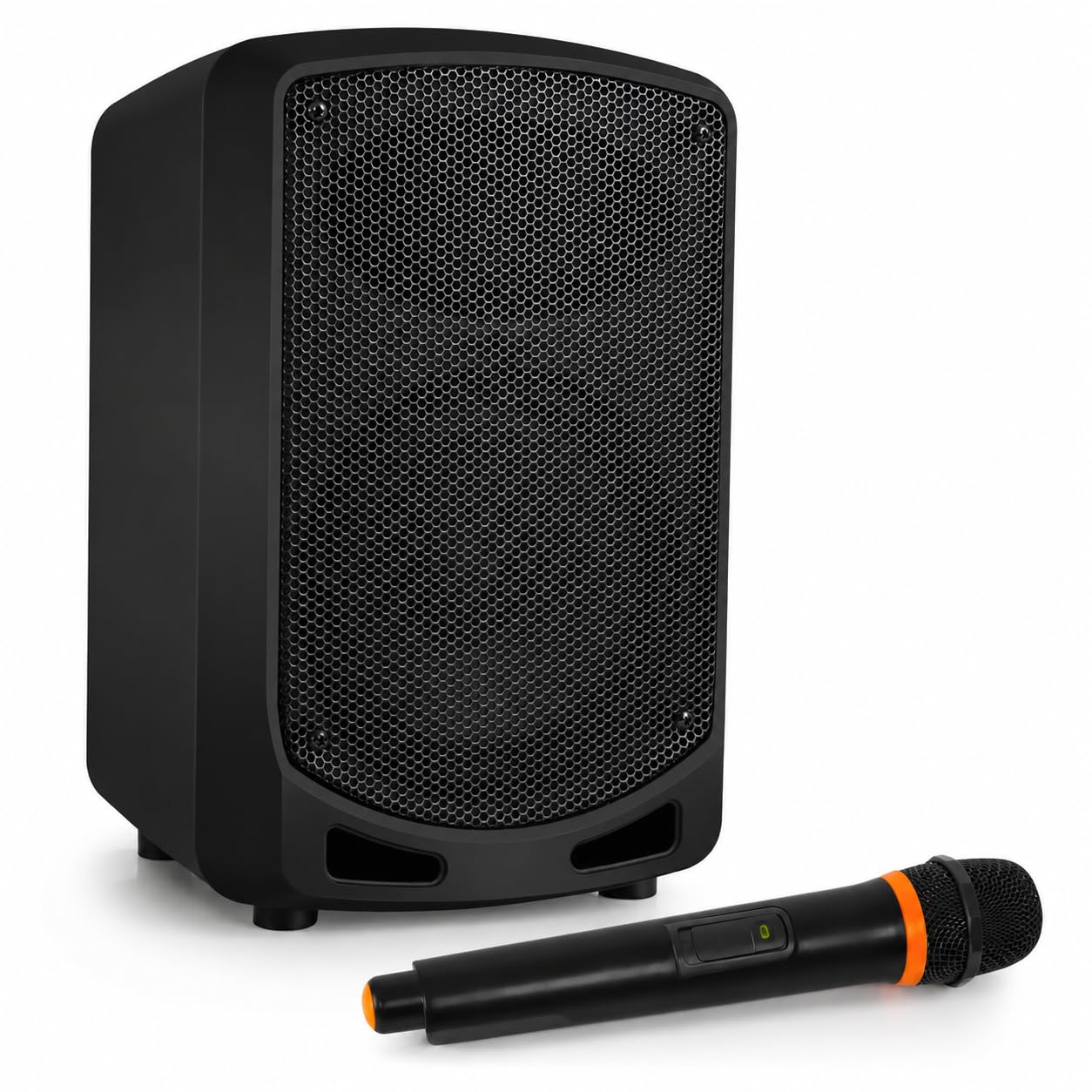 Pyle PA Musikbox, Partybox, Tragbare Karaoke Maschine mit Mikrofon, Party Lautsprecher mit Bluetooth, Sound Anlage 6,5'' Subwoofer, PA Anlage Komplettset, Karaoke Set LED-Akku-Anzeige, MP3/USB/SD 600W