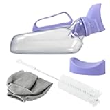 Female Urinal 40oz, Leak-Proof Urine Bottle with Handle for Bedside & Nighttime Use | Portable Pee Bottle for Car Travel, Hospital Recovery, Elderly Senior Care, Women Urination Device