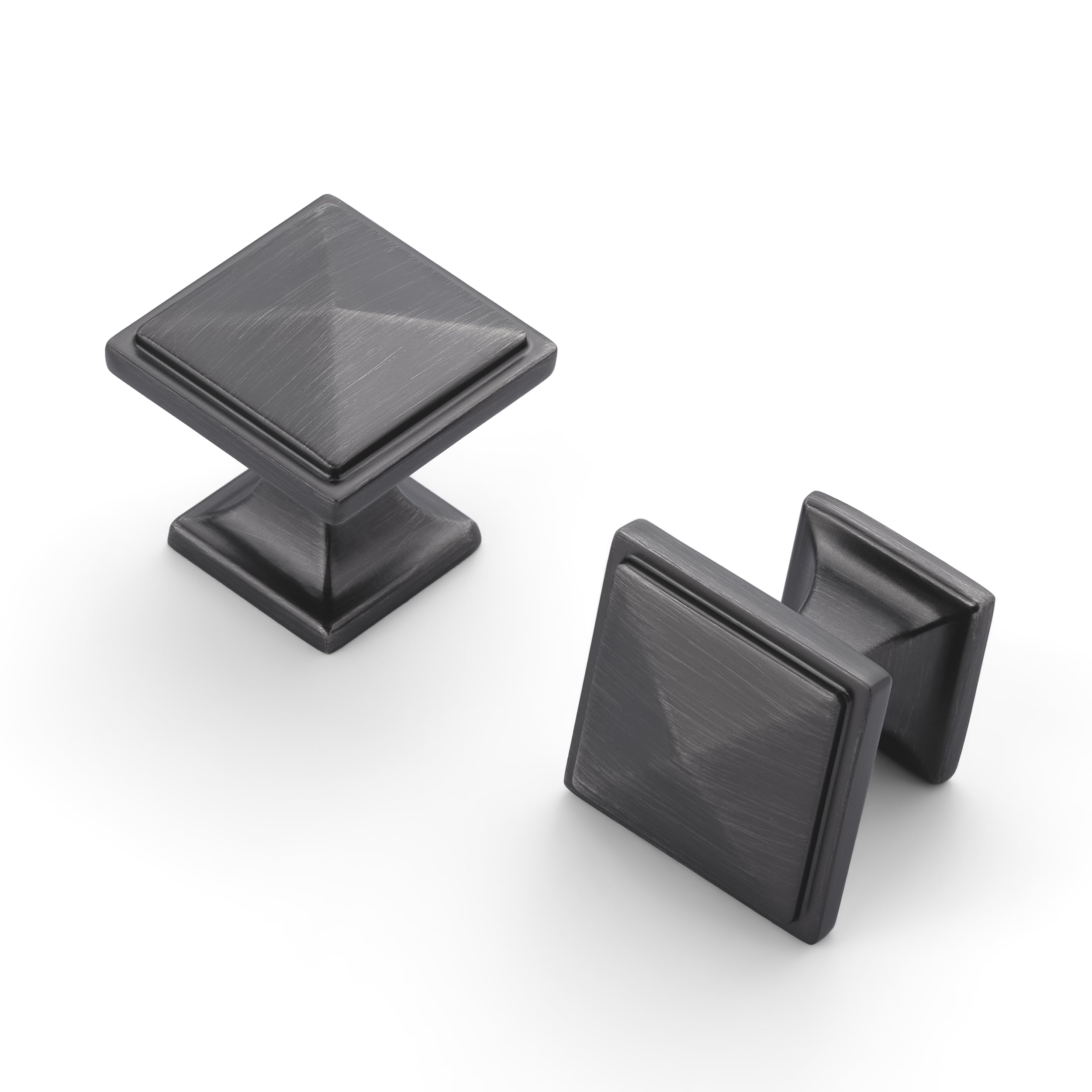 Boutons d'armoire carrés en étain pour remplacer vos poignées usées avec style