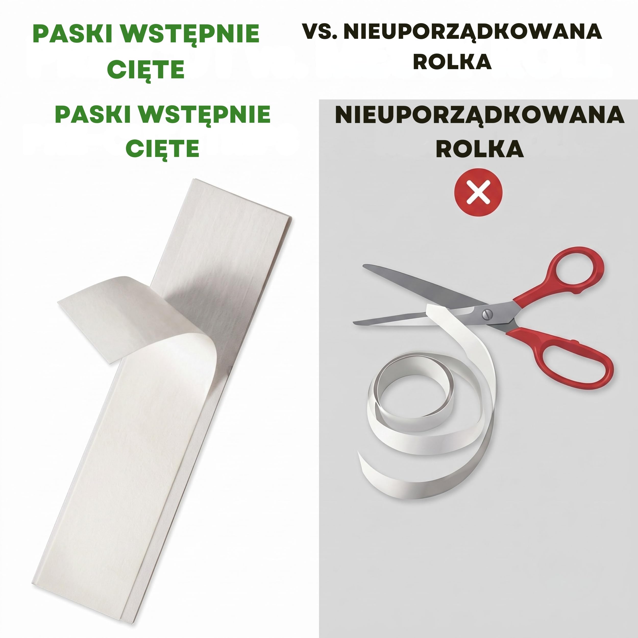 Taśma do Gripów Golfowych Wedge Guys 15,30 & 50 Pasków - Samoprzylepna Taśma Montażowa 5x25cm - Łatwe Odklejanie i Wymiana Gripów w Domu - Dwustronny Klej do Kijów Golfowych o Grubości 0,16mm
