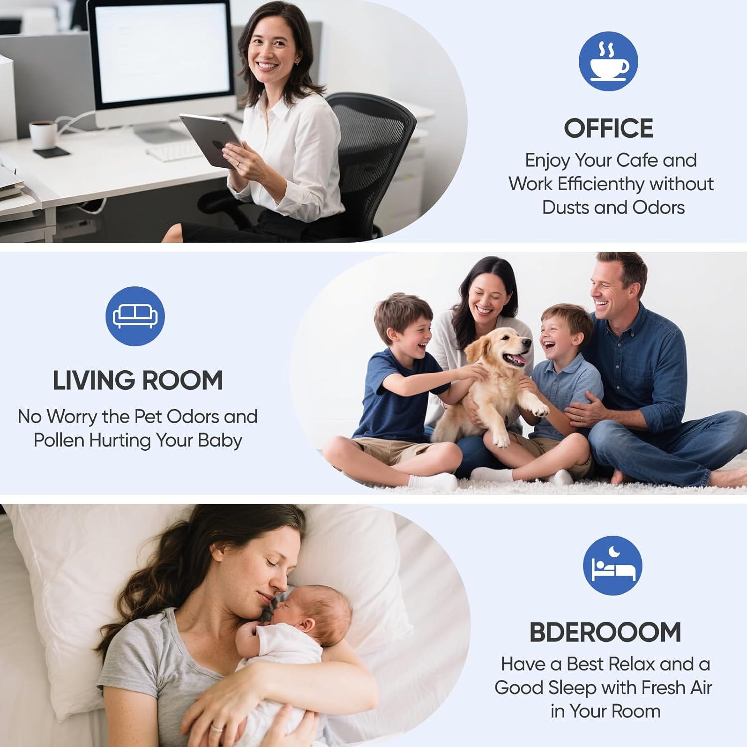 AP-1512HH Filter Replacement Compatible with Coway AP1512 Air Purifier& Airmega 200M Air Purifier, Replacement Filter, 1 True Air Filter and 2 Carbon Pre-Filters - Image 6