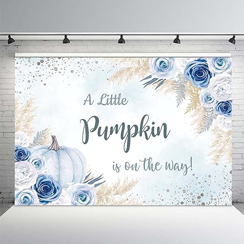 Miniatura 8 de MEHOFOND Fondo de calabaza para baby shower de 7 x 5 pies para niña, decoración de fiesta de baby shower, decoración de fiesta de baby shower,