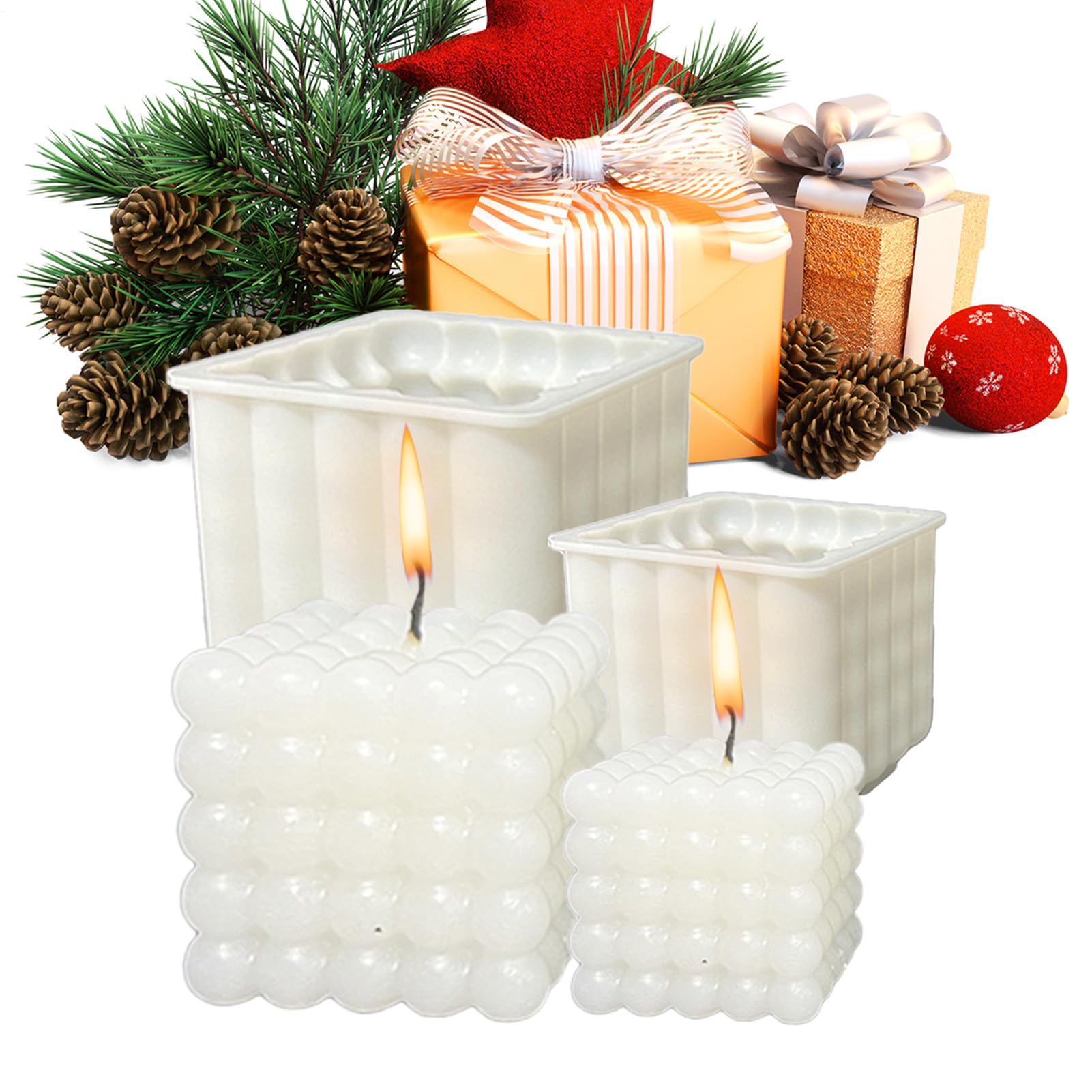 Moules pour bougies en silicone 3D antiadhésifs pour éviter de rater vos moulages de savon