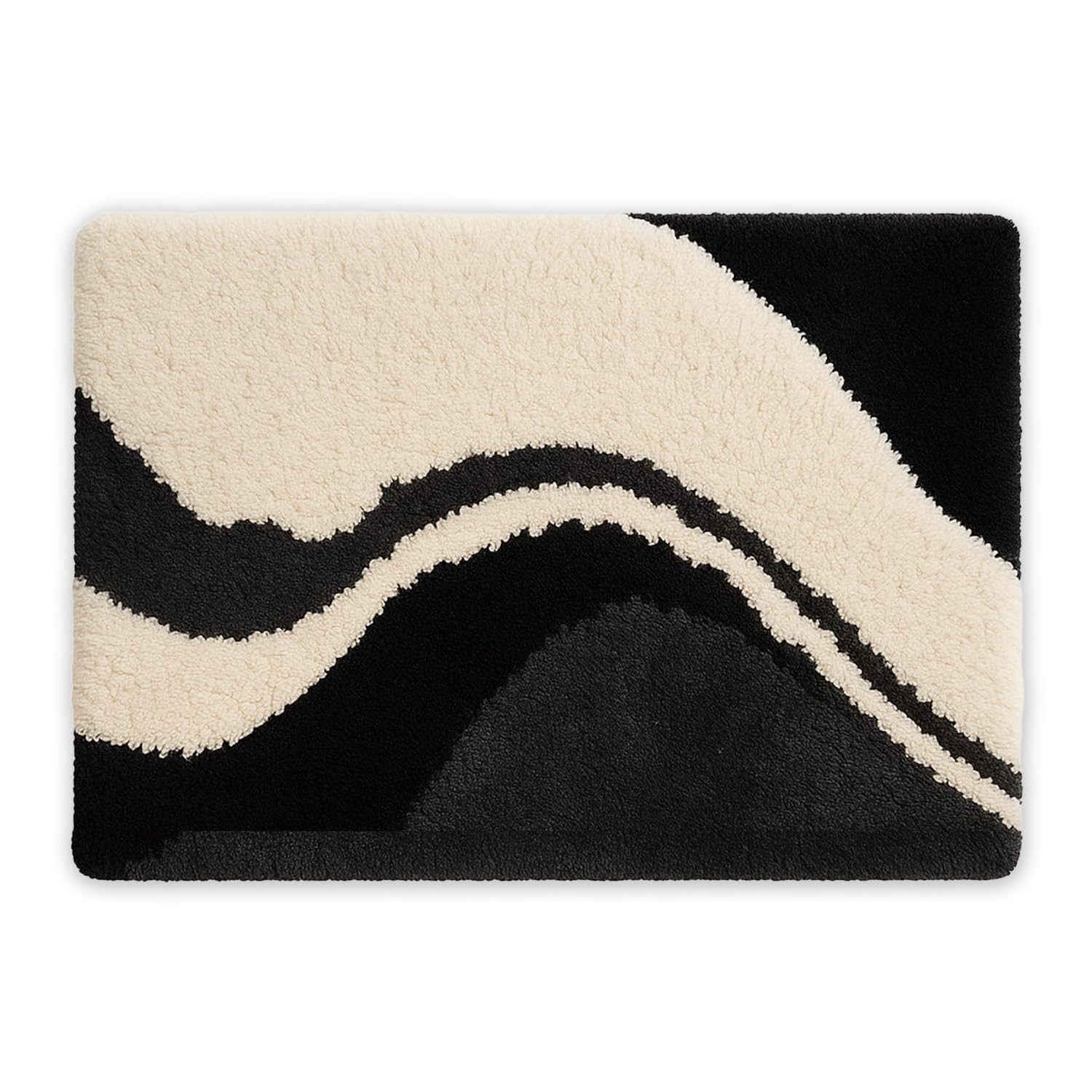 DoubleKong Bath Rug 20x30 Extra Thick Soft Absorbent Microfiber Bath Mat, Machine Washable Rugs for Shower Decor, Non-Slip Floor Carpet for Bathroom,