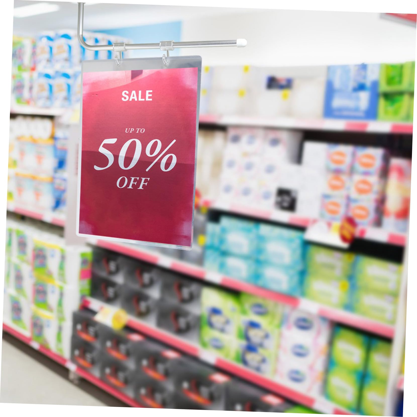 10 pièces Pochettes Transparentes Abs Protection Affichage Publicitaire Remplacement Facile