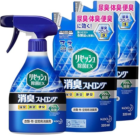 Amazon まとめ買い リセッシュ 除菌ex 消臭ストロング 本体 詰替用3ml 2個 リセッシュ スプレー