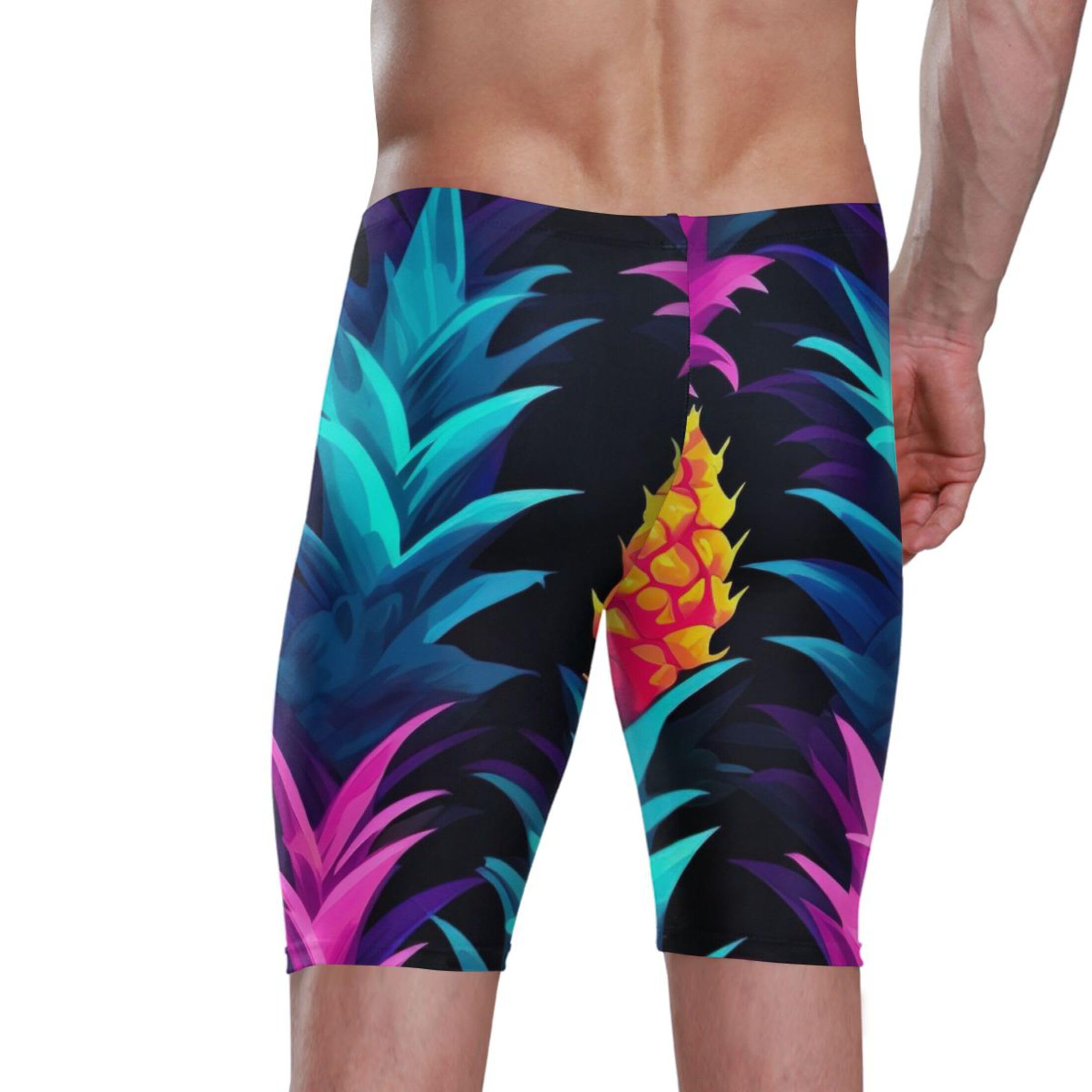 UMIRIKO Pineapple Fruit Men's Swim Jammers Swimsuit M B0401031
