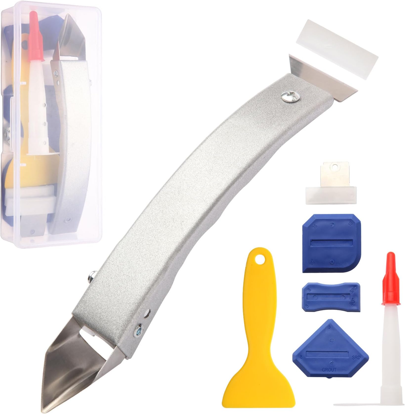 iLitLuk Fullbody Stainless Steel Caulk Removal Tool Grout Remover