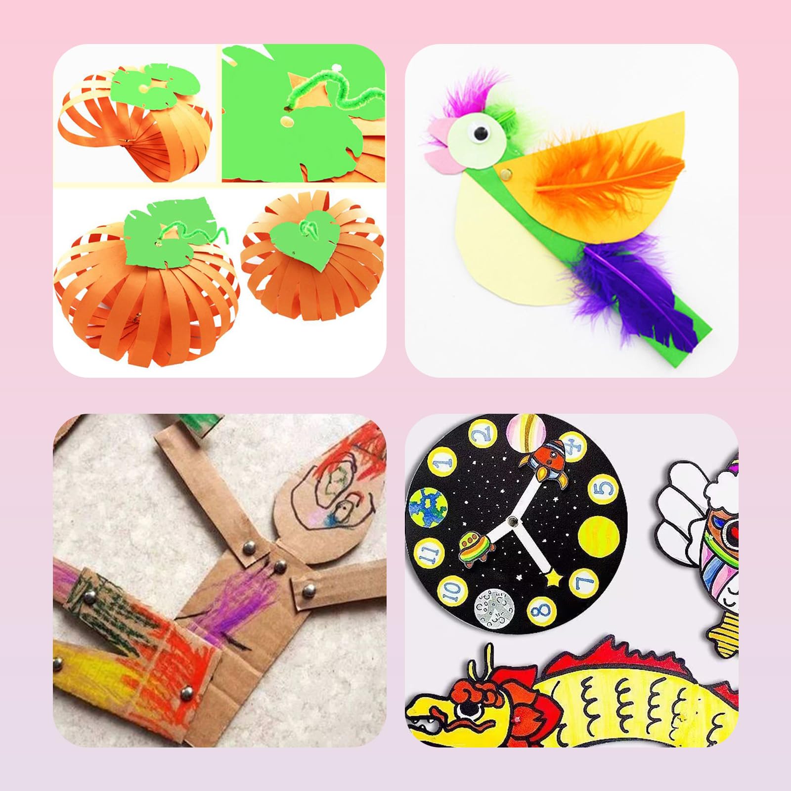 Safety Pins 200pcs Gold Round Scrapbooking Brads Split Pins