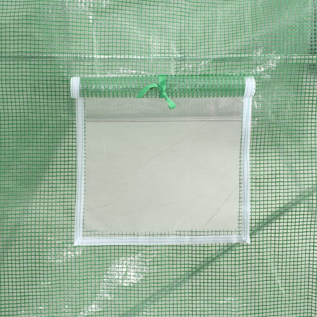vidaXL Serra Vivaio Orto Giardinaggio Riparo per Piante Frutteto Domestico Aiuola Arredo Struttura Tunnel Giardino in Acciaio 3,43x2x2 m