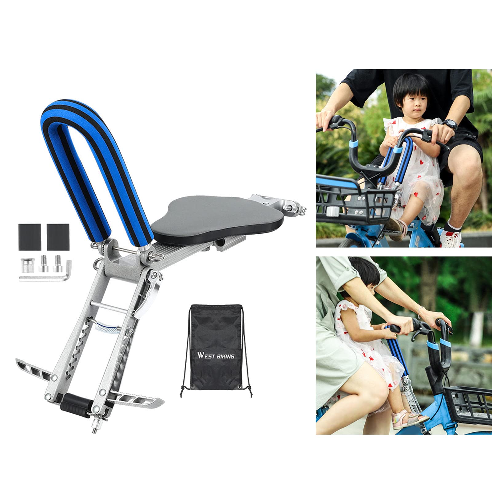 Amazon | PEWETE キッズバイクシート、マウンテンバイクと互換性
