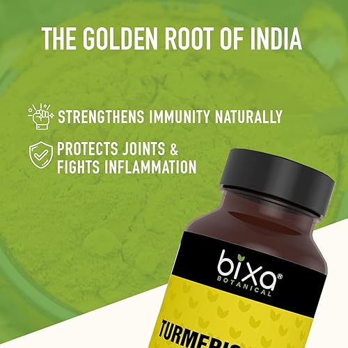 Miniatura 3 de bixa BOTANICAL Cápsulas de cúrcuma Forte  Curcumina de alta potencia con pimienta negra  Absorción mejorada para apoyo articular e inmunológico