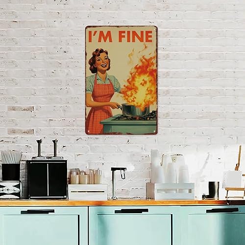 Miniatura 4 de Retro Kitchen Print Poster Retro Metal Tin Sign For Wall Decoration In Kitchens, Restaurants, Bars, And Cafes With Dimensions Of 12x8 Inches
