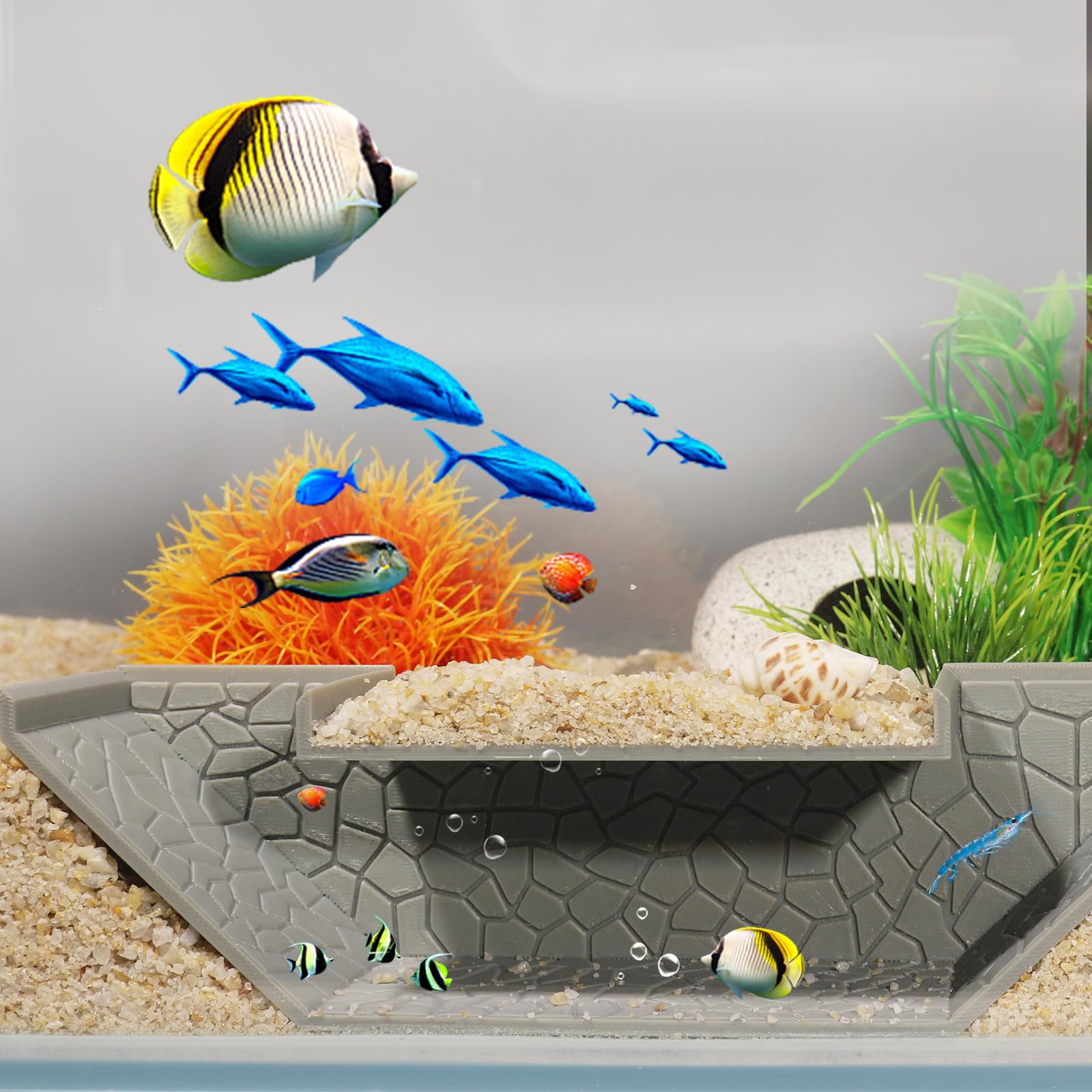 Snapklik.com : LingoFoto Aquarium Undergravel Fish Tunnel Hide Cave