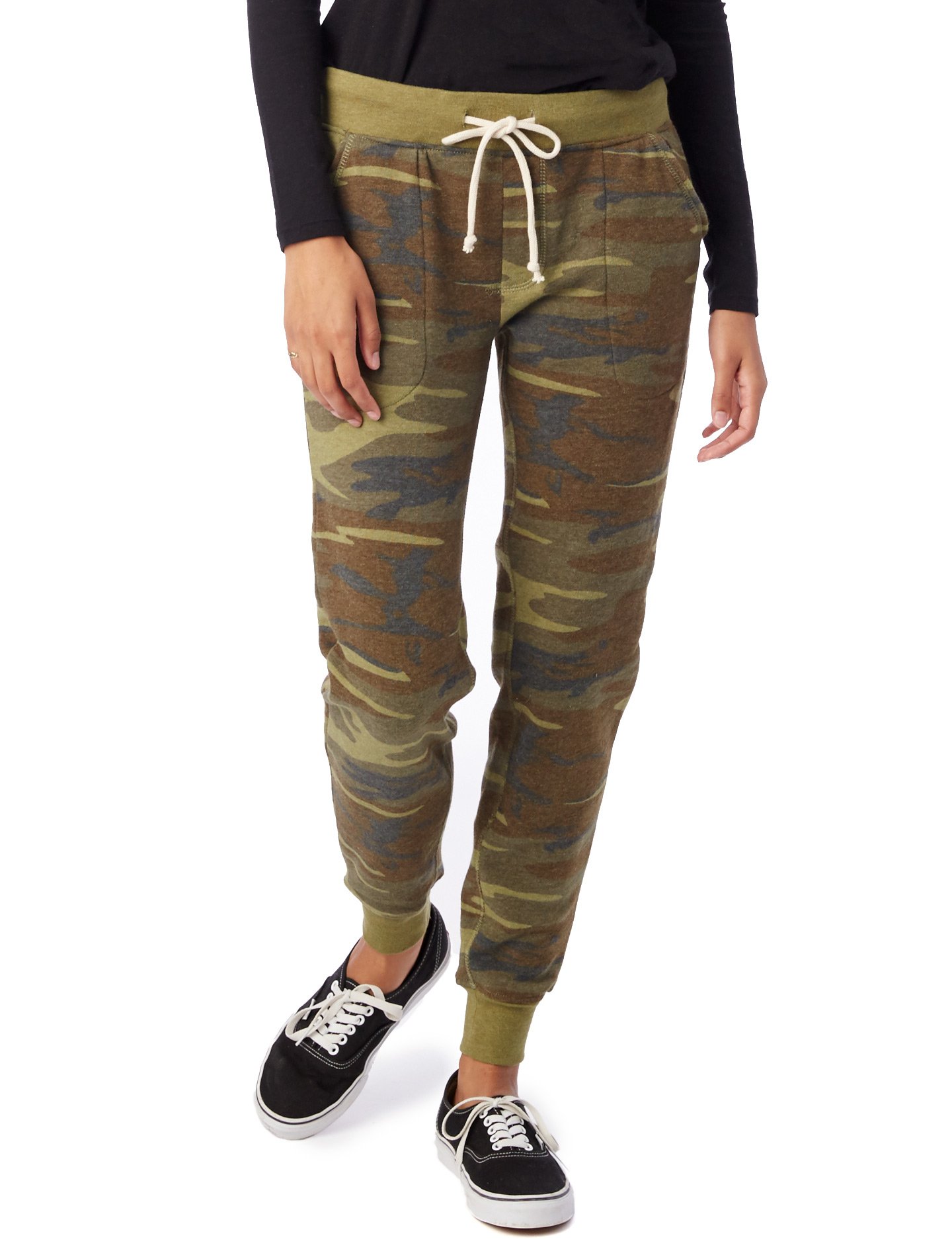 AlternativeWomen's Sweatpants, Eco-Fleece Tri Blend Printed Jogger Pant
