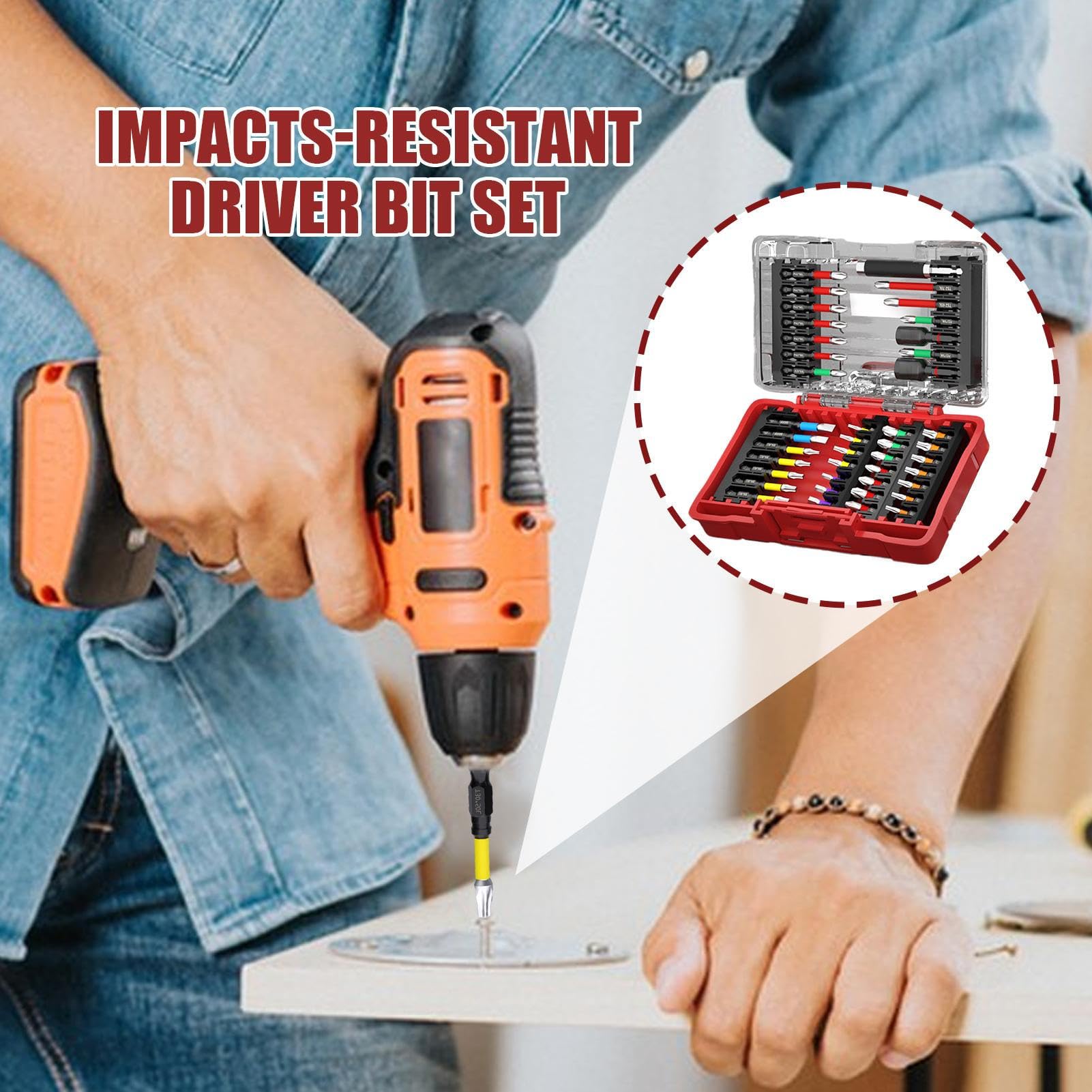 Set di Bit Avvitatore Bussole Magnetiche Precisione con Guaine | Inserti per Avvitatore Guaine adatte a lavorazione del legno, automotive, elettronica, edilizia, riparazioni domestiche