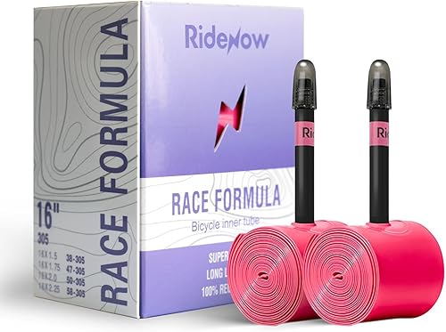 Miniatura 8 de RideNow BMX Inner Tube 16",18",20" Wheel Sizes, Fits Tire Widths 1.9-2.5, 2-Pack Ultra-Light Puncture Resistant TPU Bike Tube with 45mm Presta
