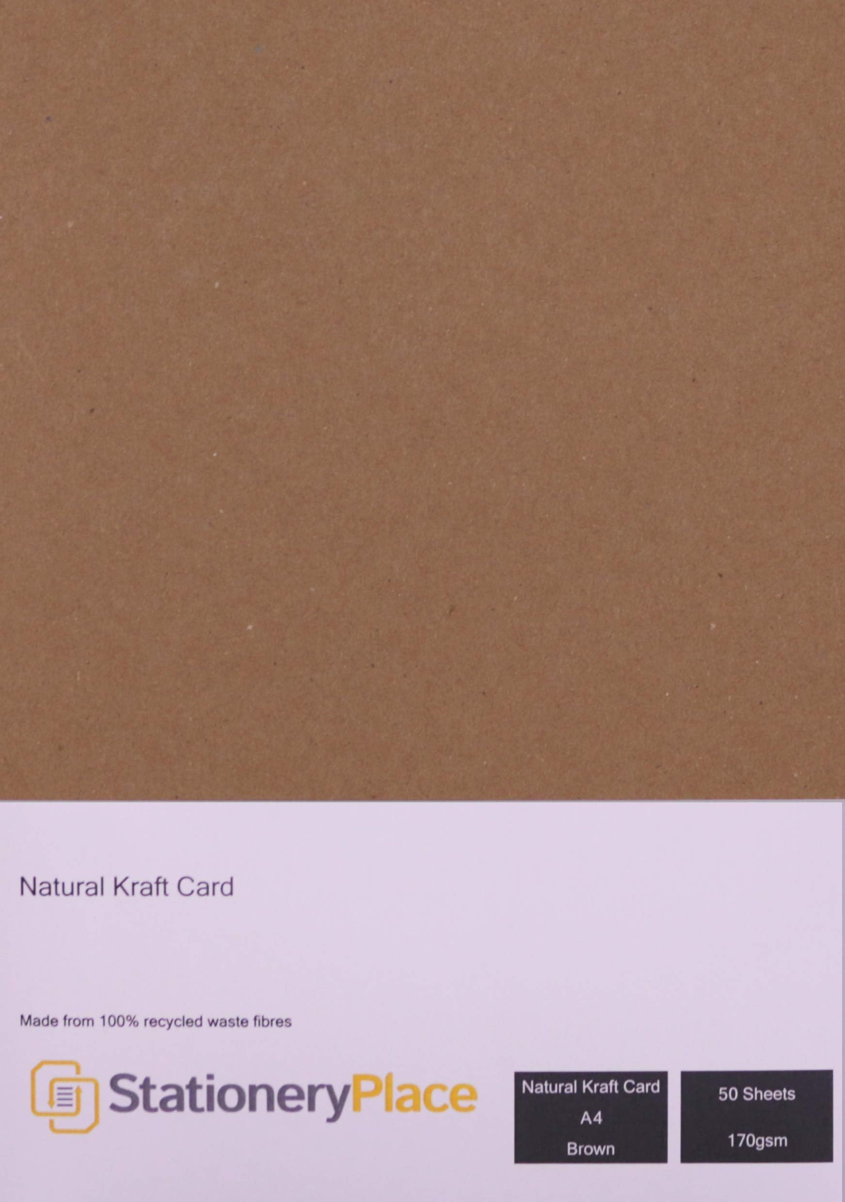 50 Sheets, Brown Kraft Paper Card A4 - 200gsm : Amazon.co.uk ...
