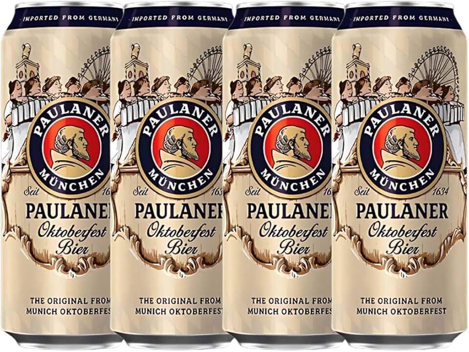 Kit 4 Cervejas Paulaner Edição Especial Oktober Bier 500ml