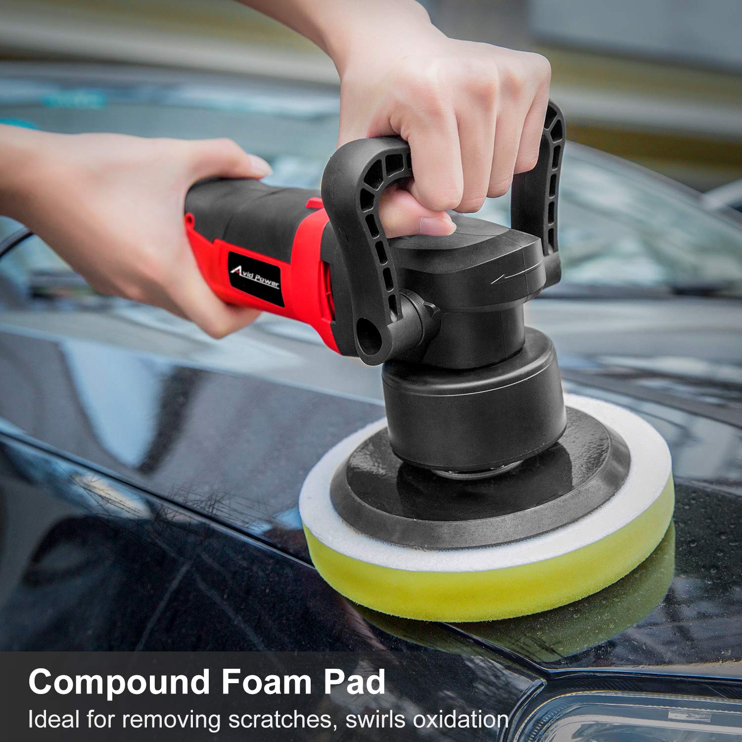 AVID POWER Buffer Polisher, 6inch Dual Action Polisher Random Orbital