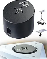 [Versão 2025] para suporte adaptador de mini tripé Starlink (1/10.2 cm-20, 3/20.3 cm-16 rosqueado, liga de alumínio, altura adicional para placa de liberação rápida, grampo) SM03