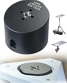 [Versão 2025] para suporte adaptador de mini tripé Starlink (1/10.2 cm-20, 3/20.3 cm-16 rosqueado, liga de alumínio, altura adicional para placa de liberação rápida, grampo) SM03