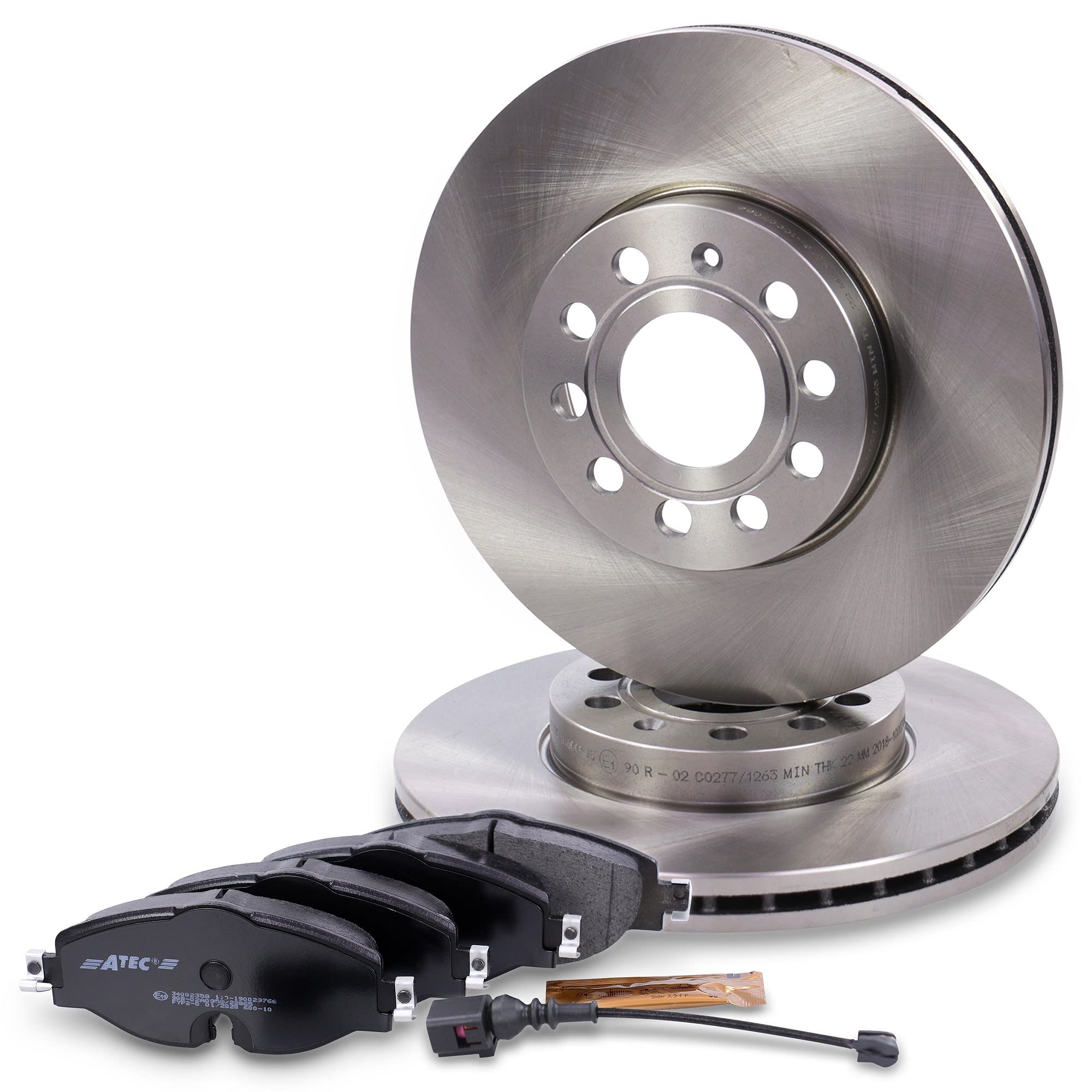 BESTPRICE Set freni asse anteriore incl. dischi freno ventilati Ø 288 mm + pastiglie freno anteriori