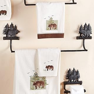 Forest Walk Black Bear 24 Inch Towel Bar