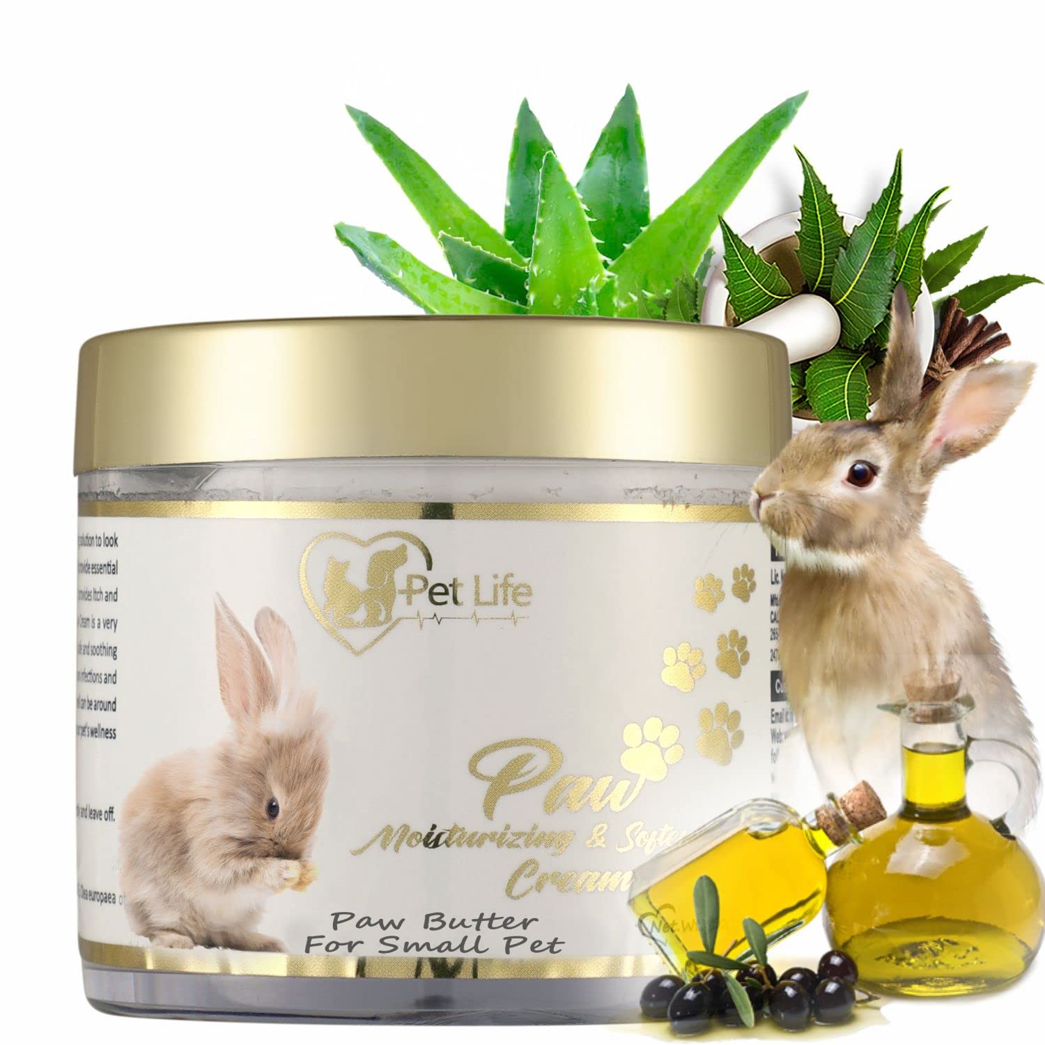 Pet Life Paw Moisturizing & Softening Cream for Small Pets, Rabbits & Kitten Cracked & Chapped Paws|Paw Butter Repair, Sooth & Heals Dry Paw & Elbow|Paw Butter Cream for All Small Pet Breed – 100 Gm (B09ZK47C5J) Amazon Price History, Amazon Price Tracker