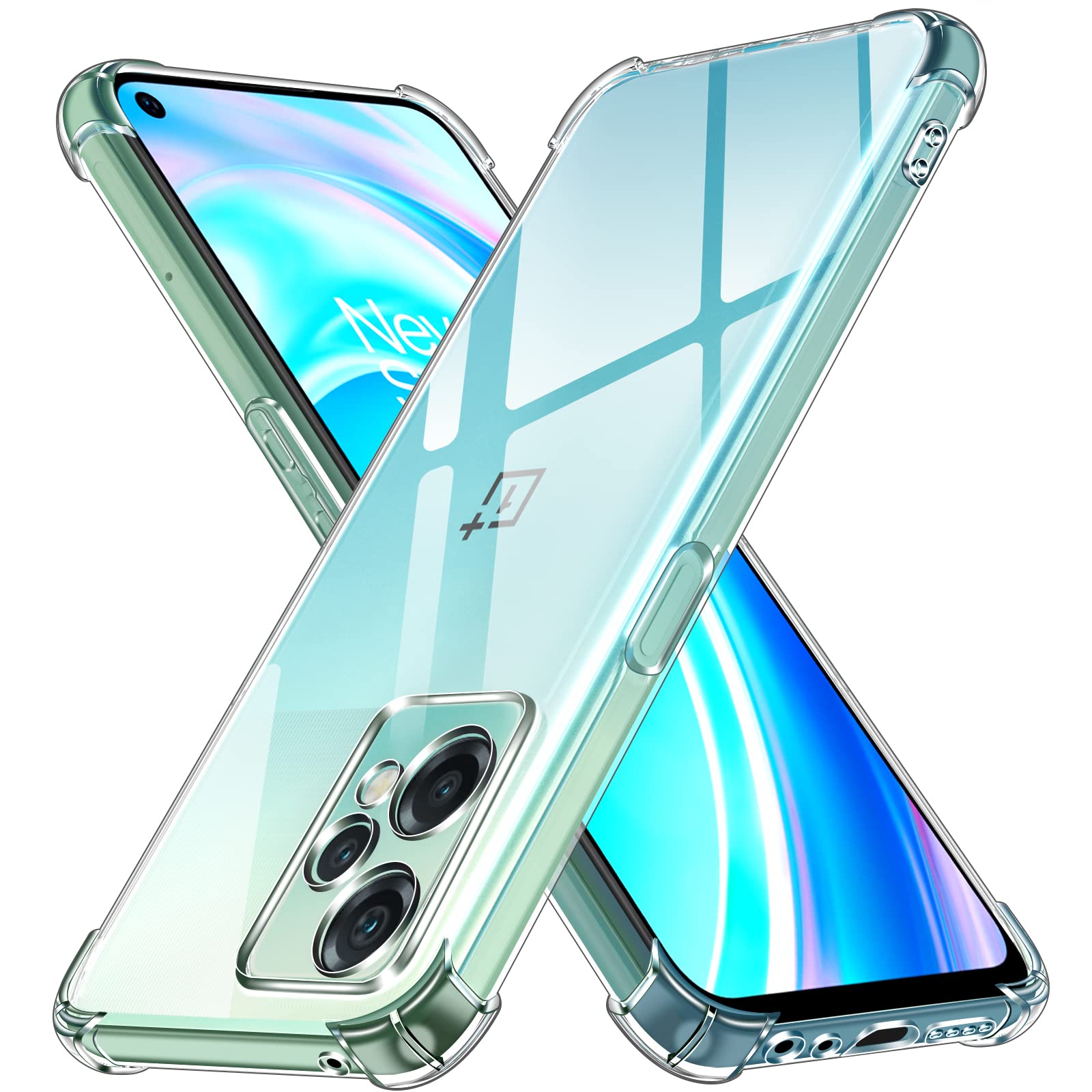 CLOYAAR Bumper Back Cover Case Transparent for OnePlus Nord CE 2 Lite 5G|Four Corners Protection|Camera Protection Back Cover Case for OnePlus Nord CE 2 Lite 5G -Transparent