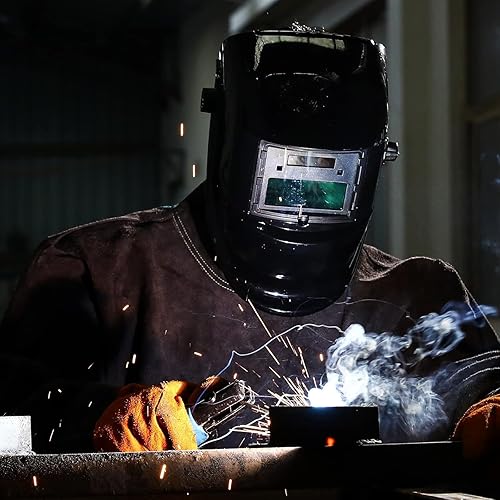 Miniatura 5 de Casco de soldadura oscurecimiento automático DEKORPO Verdadero Color Solar Powered Auto Oscurecimiento Soldador Máscara Capucha Cascos