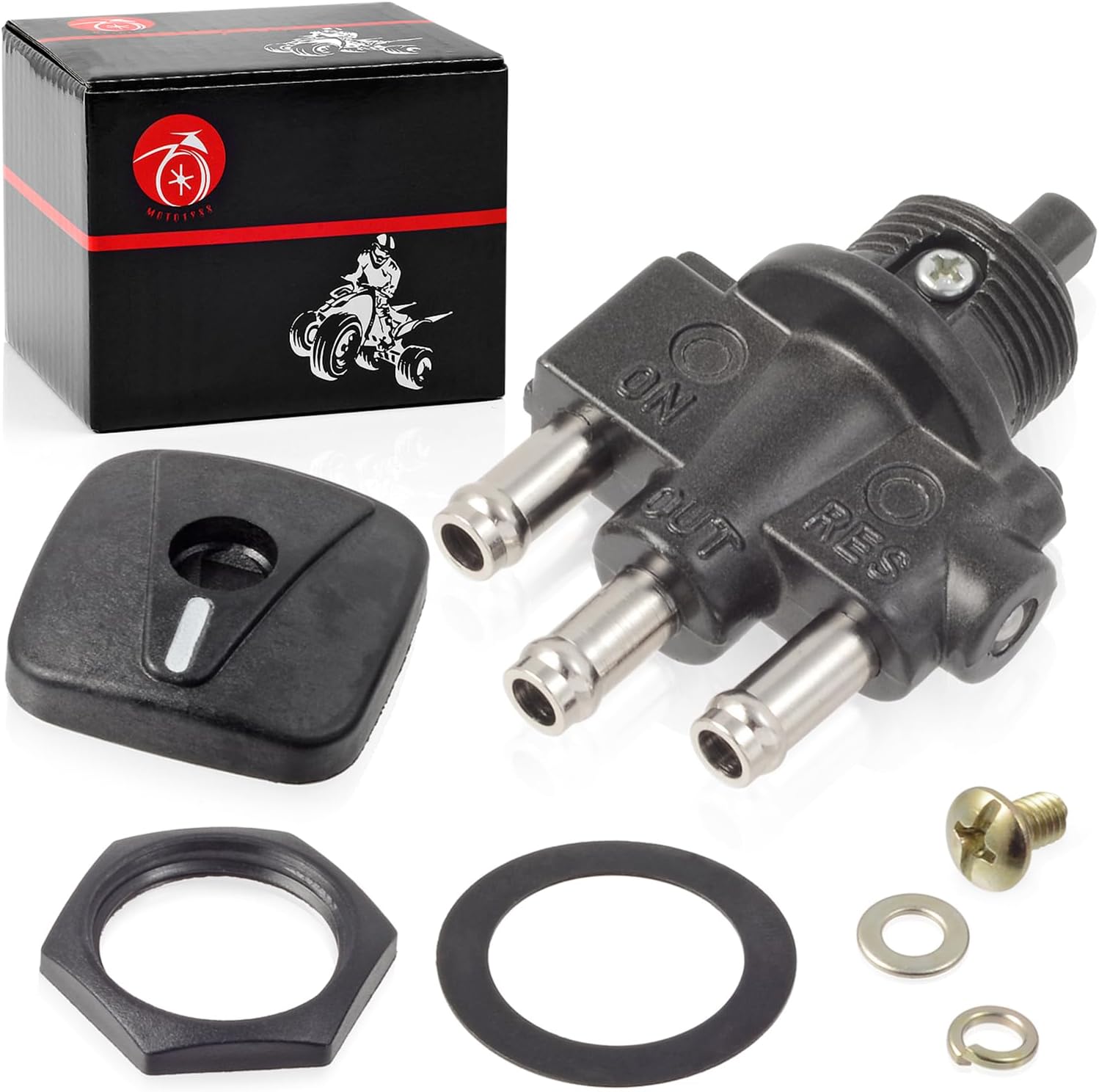 Fuel Cock Valve Petcock & LEVER NUT For Yamaha WaveRunner GP1200 GP800R SUV1200 XL1200 XL800 XLT1200 XLT800 66V-24500-02-00