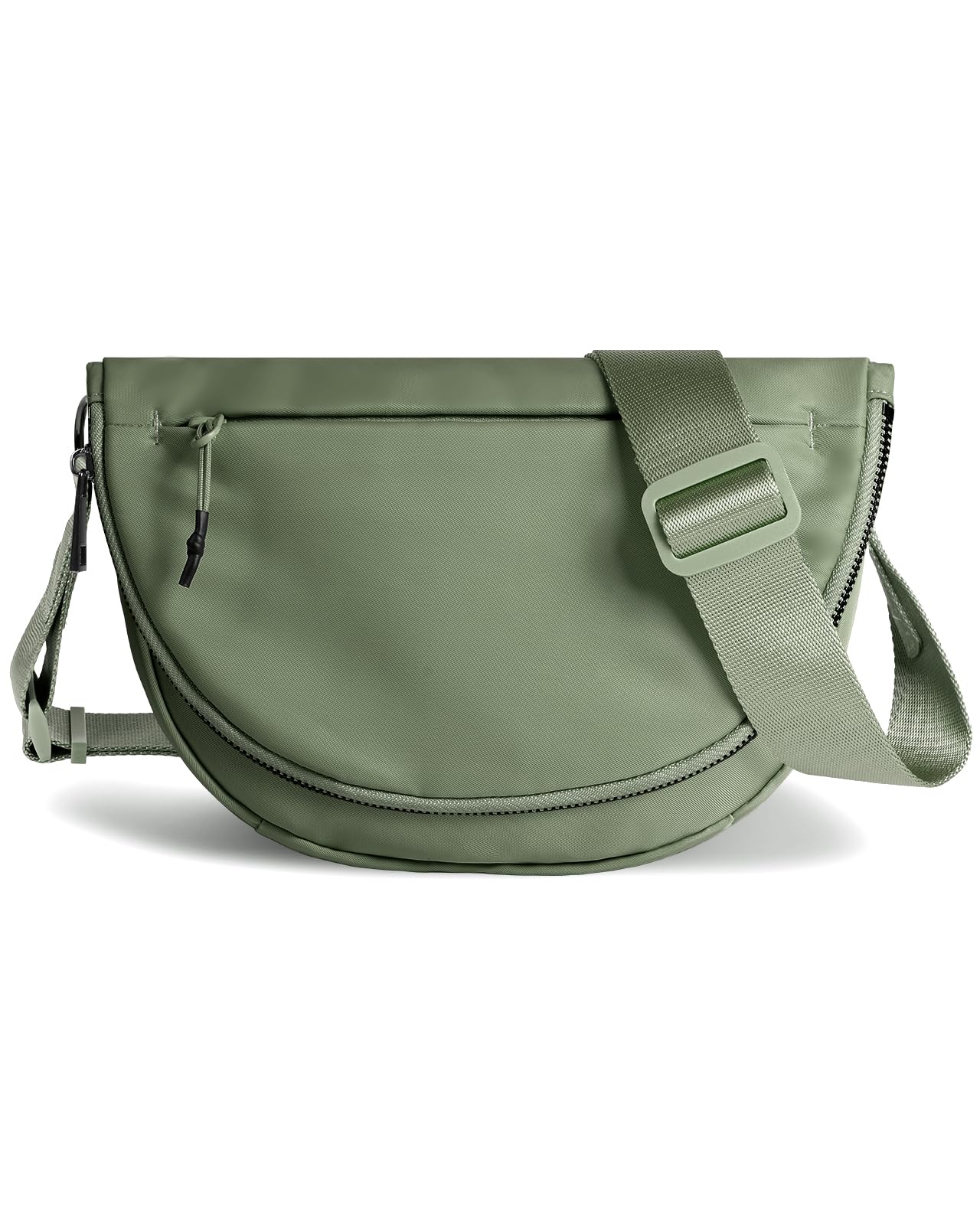 Crescent Bag for Women and Men, Fashion Medium Nylon Folding Crescent Moon Bag Single Shoulder Bag with Adjustable Strap